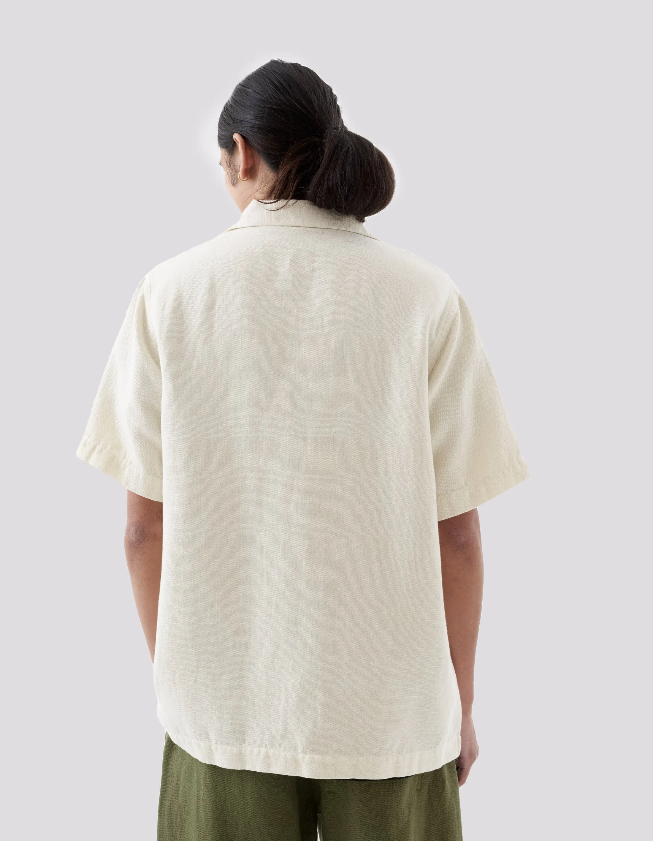 5005 Hemp Camp Collar Shirt Ecru