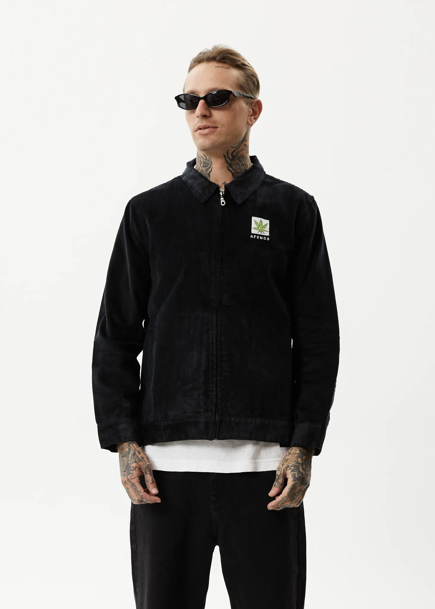 AFENDS Mens Coasting - Corduroy Jacket - Black