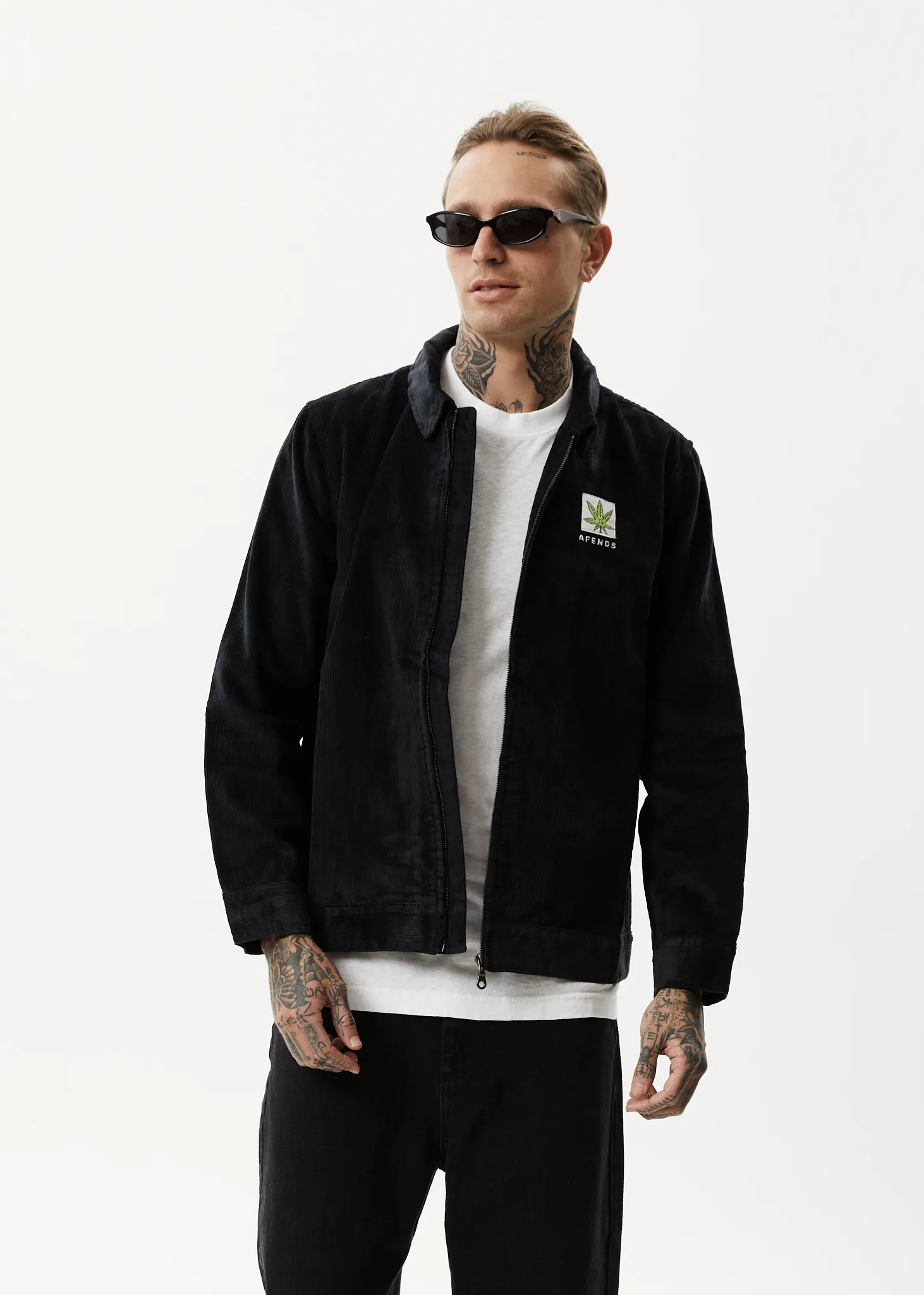 AFENDS Mens Coasting - Corduroy Jacket - Black