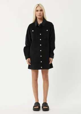 AFENDS Womens Tori - Corduroy Dress - Black