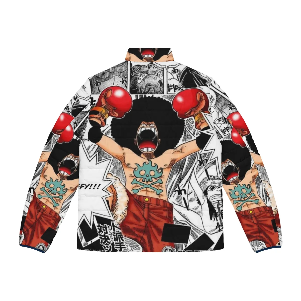 Afro Samurai Anime Inspired Puffer Jacket for Streetwear Style