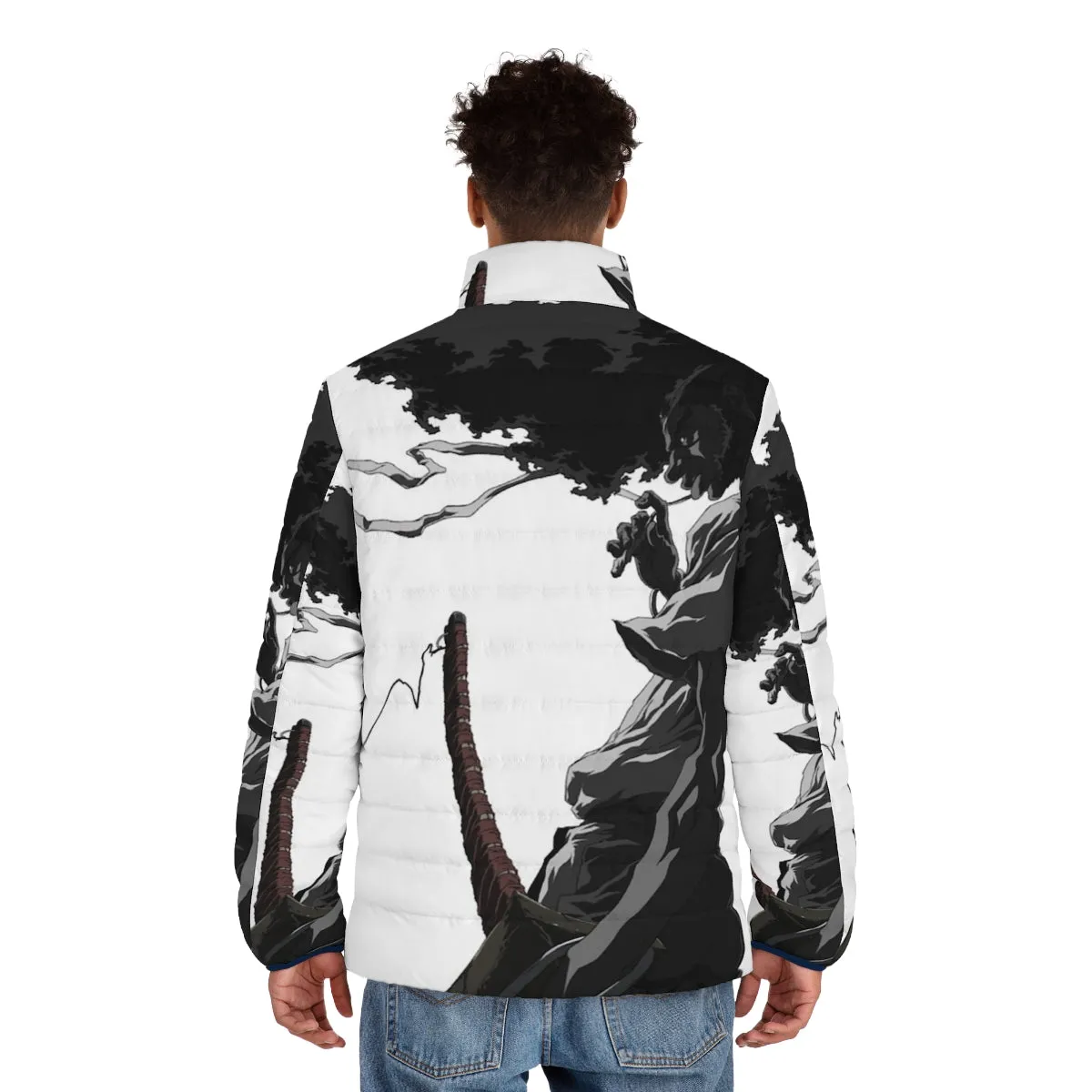 Afro Samurai Anime Inspired Puffer Jacket for Streetwear Style