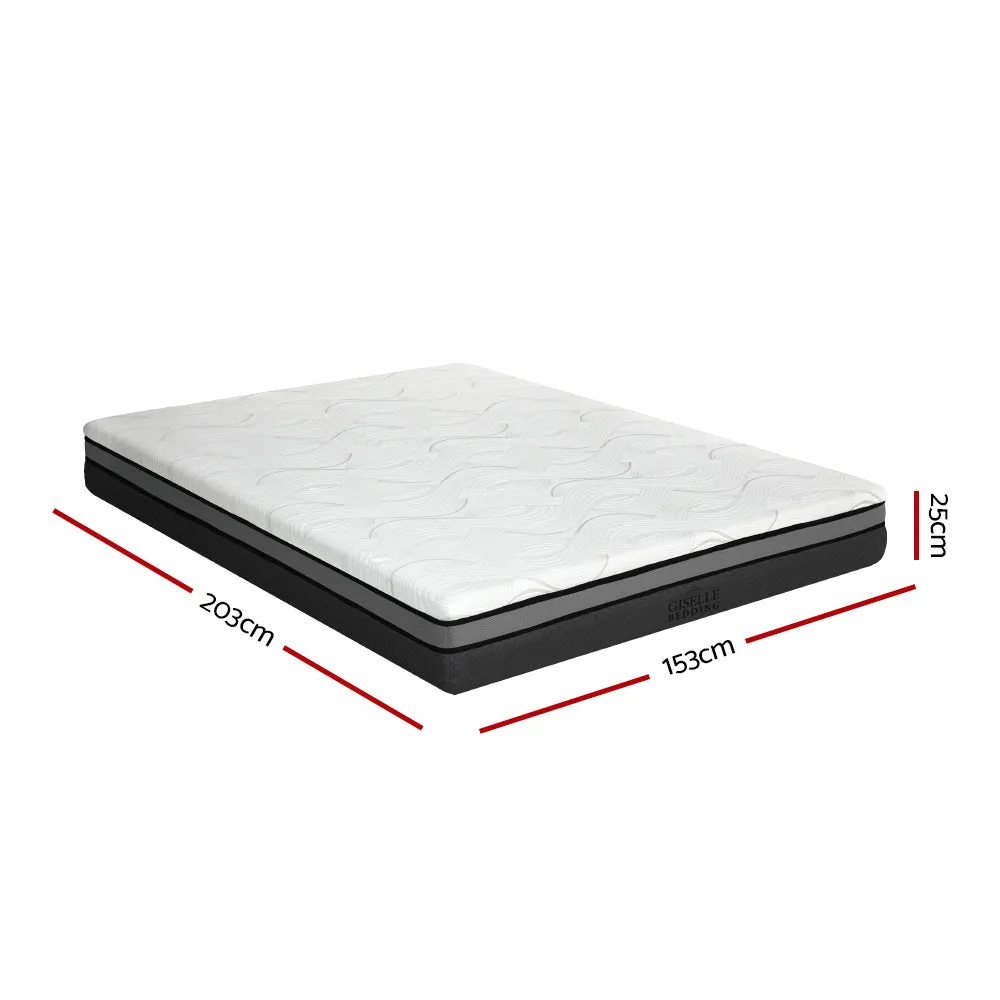 Akira 25cm Memory Foam Mattress Bed Cool Gel Non Spring Comfort - Queen