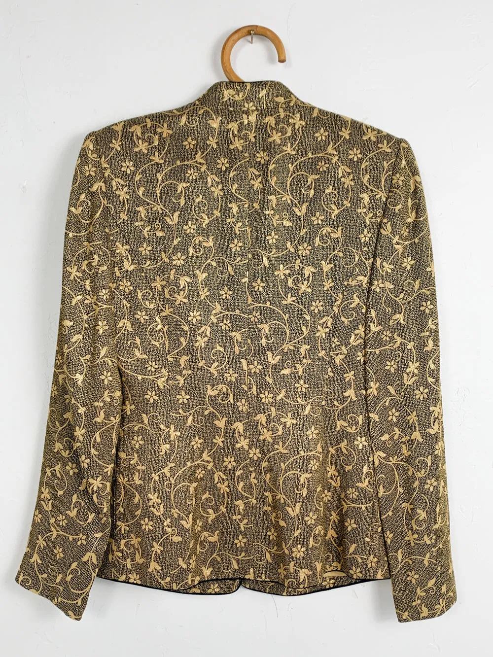 Banu Gold Brocade Blazer Jacket