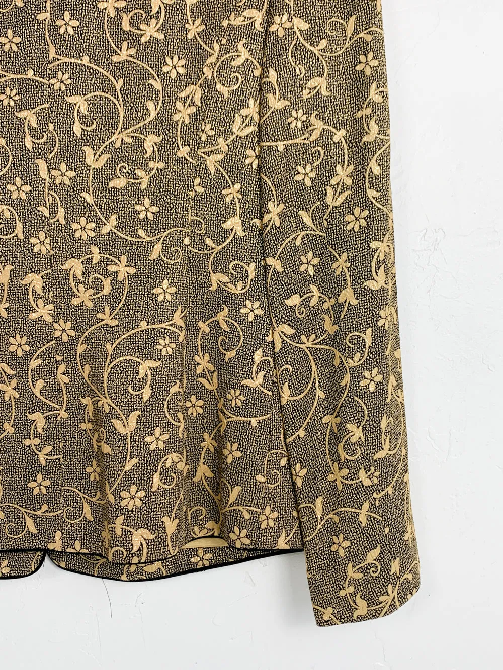 Banu Gold Brocade Blazer Jacket