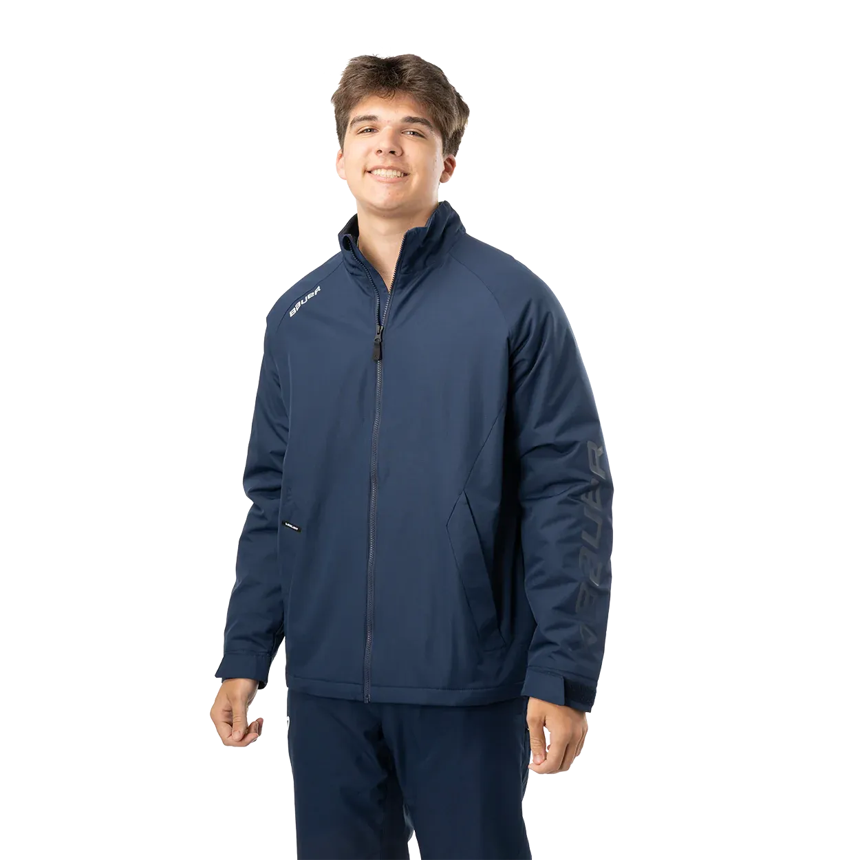 BAUER S24 TEAM MIDWEIGHT JACKET SENIOR - NAVY