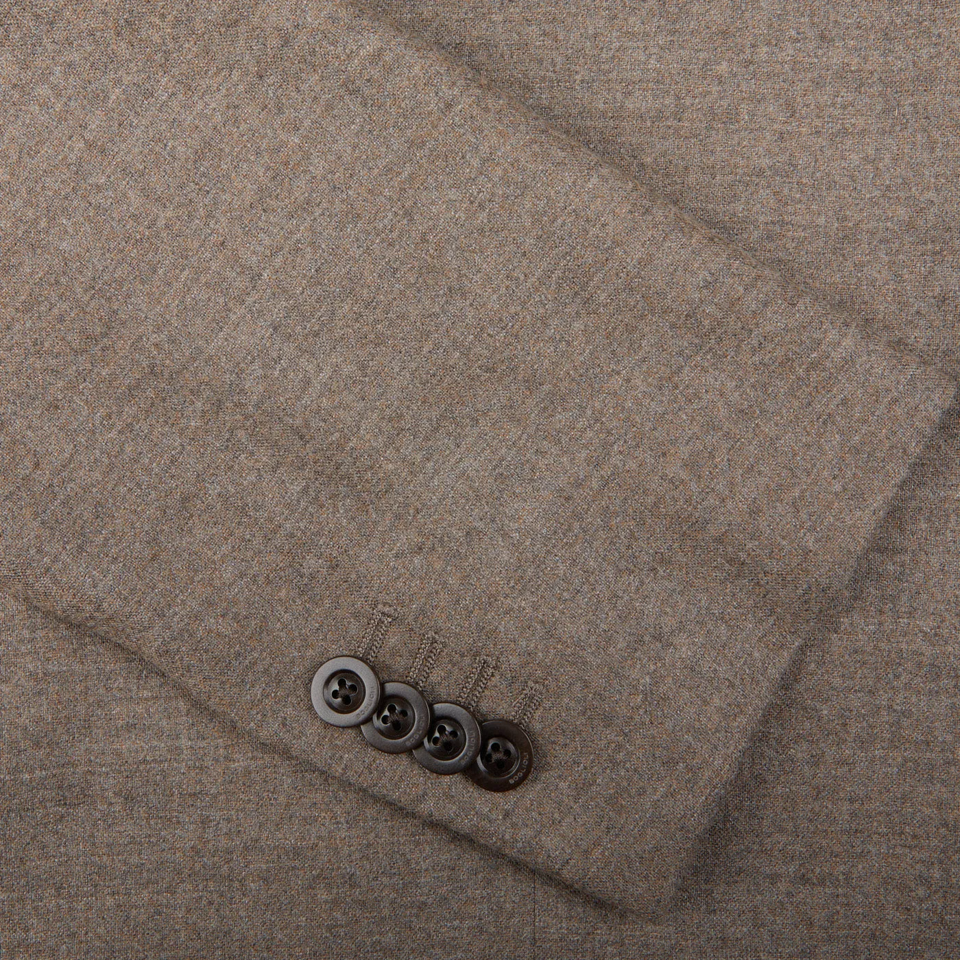 Beige Grey Wool Flannel K Suit