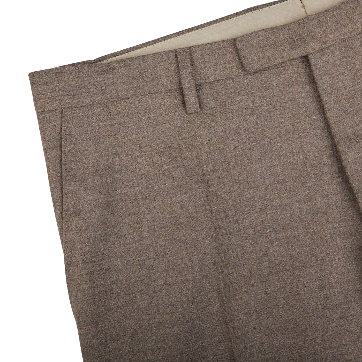 Beige Grey Wool Flannel K Suit