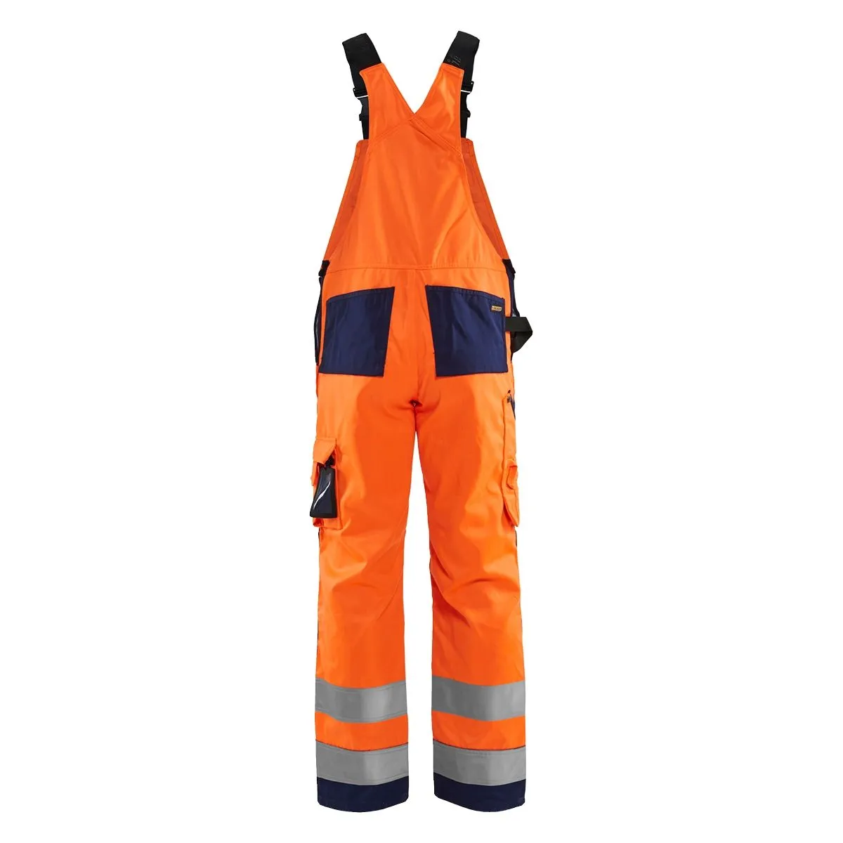 Bib&#x20;Trouser&#x20;2660&#x20;High&#x20;Vis&#x20;Oranje&#x2F;Marine&#x20;-&#x20;Bl&#xE5;kl&#xE4;der