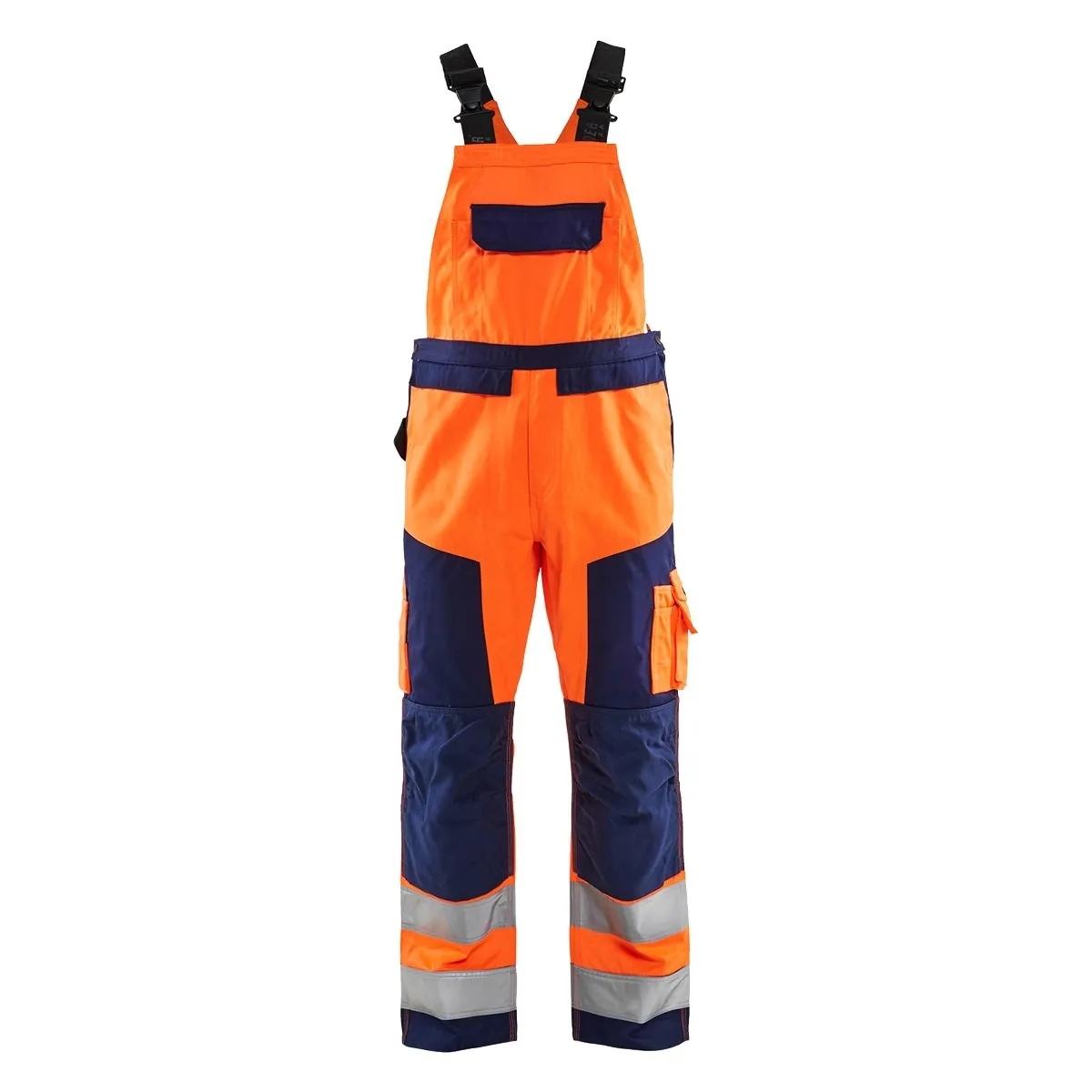 Bib&#x20;Trouser&#x20;2660&#x20;High&#x20;Vis&#x20;Oranje&#x2F;Marine&#x20;-&#x20;Bl&#xE5;kl&#xE4;der