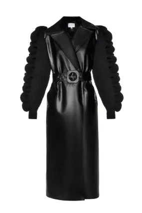 BLACK LIYA TRENCH COAT