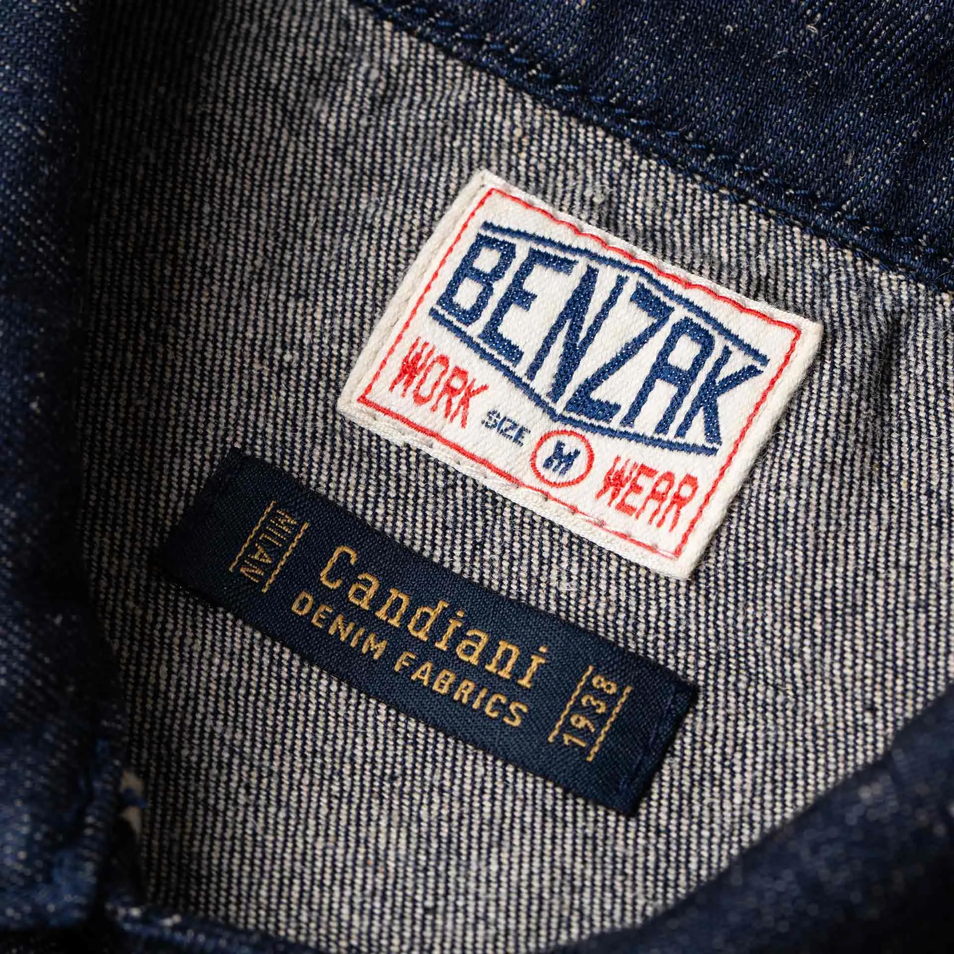 BWS-03 MILITARY OVERSHIRT 11.5 oz. stay-blue hemp selvedge [C/O]