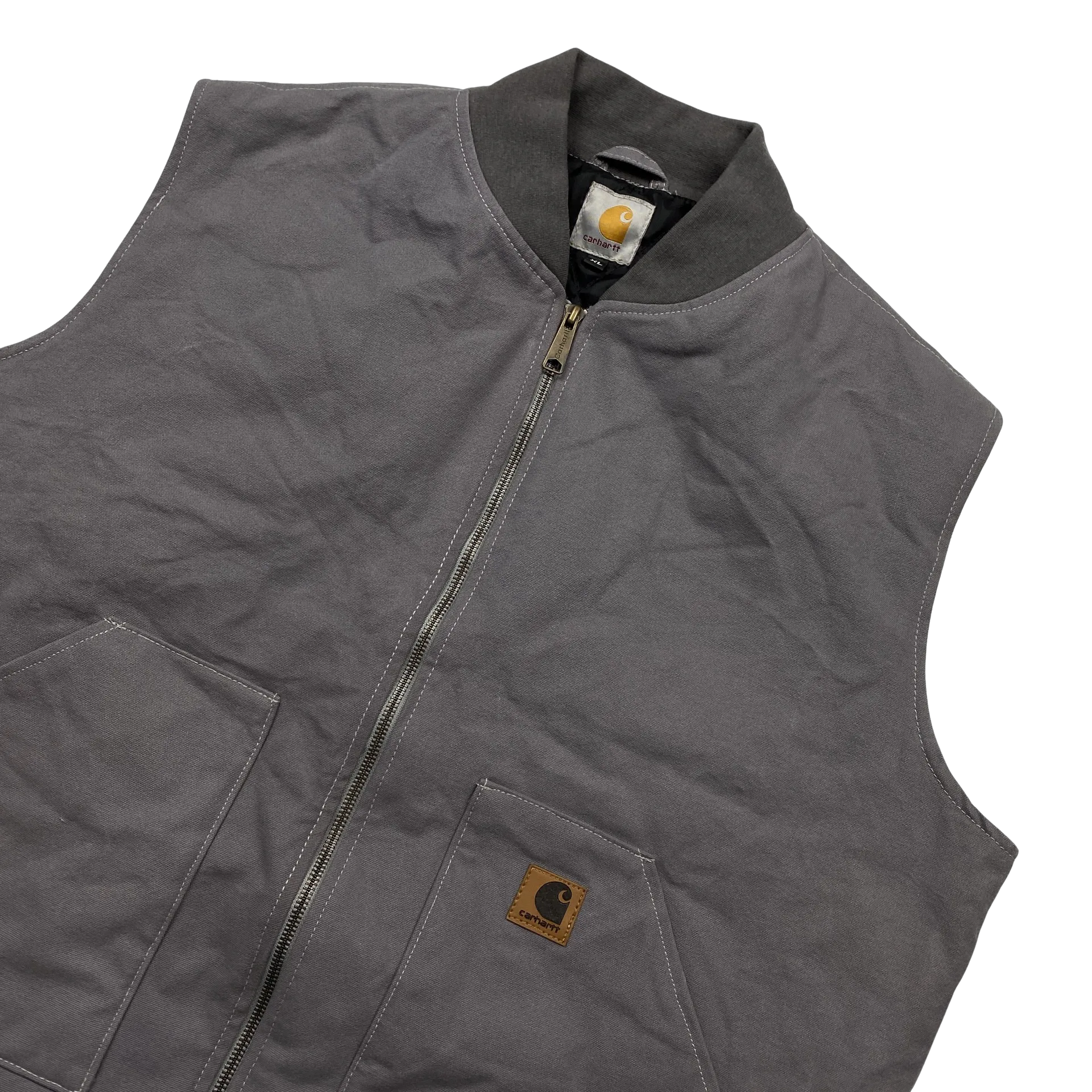 Carhartt Grey Reworked Quilted Gilet - XL