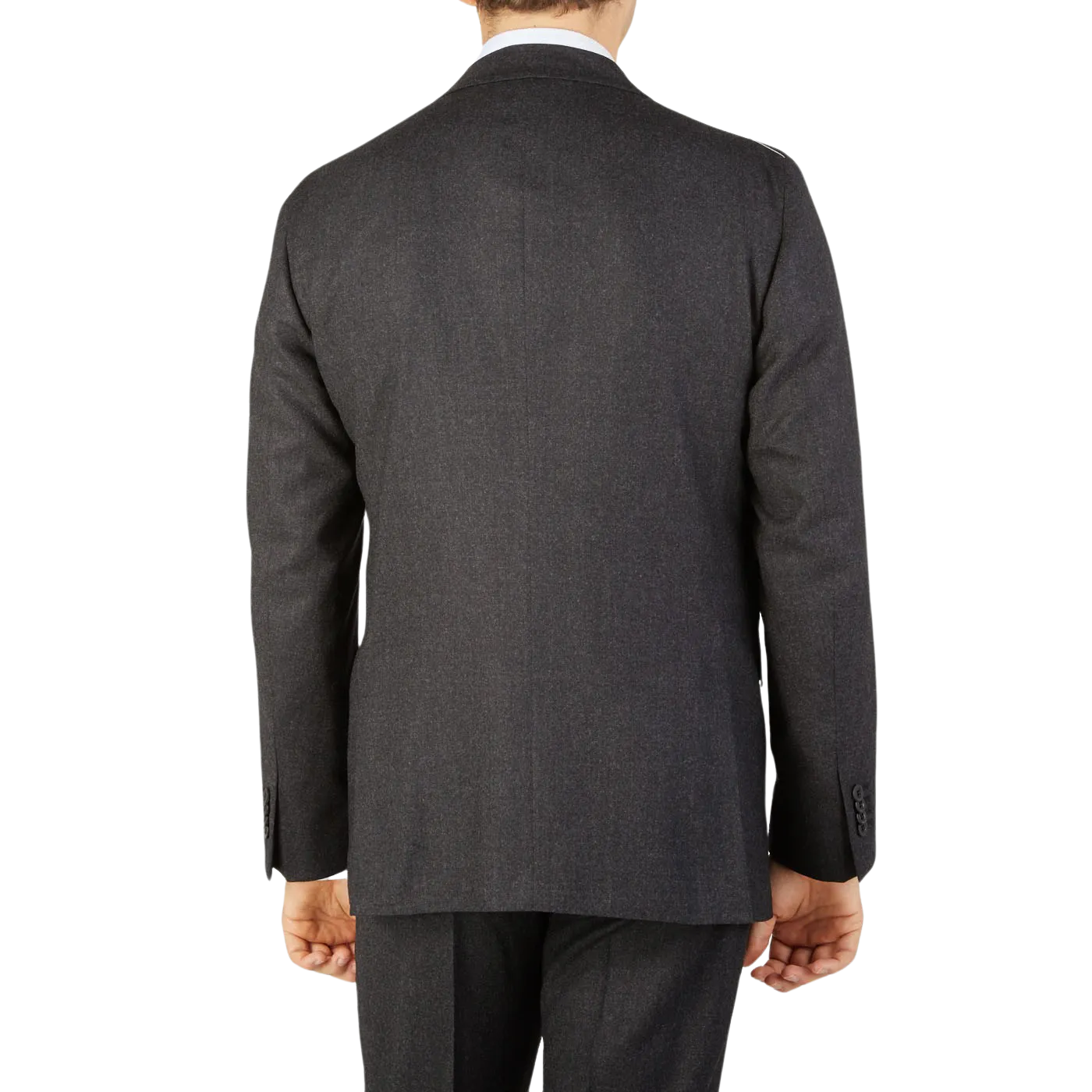 Charcoal Grey Wool Flannel K Suit