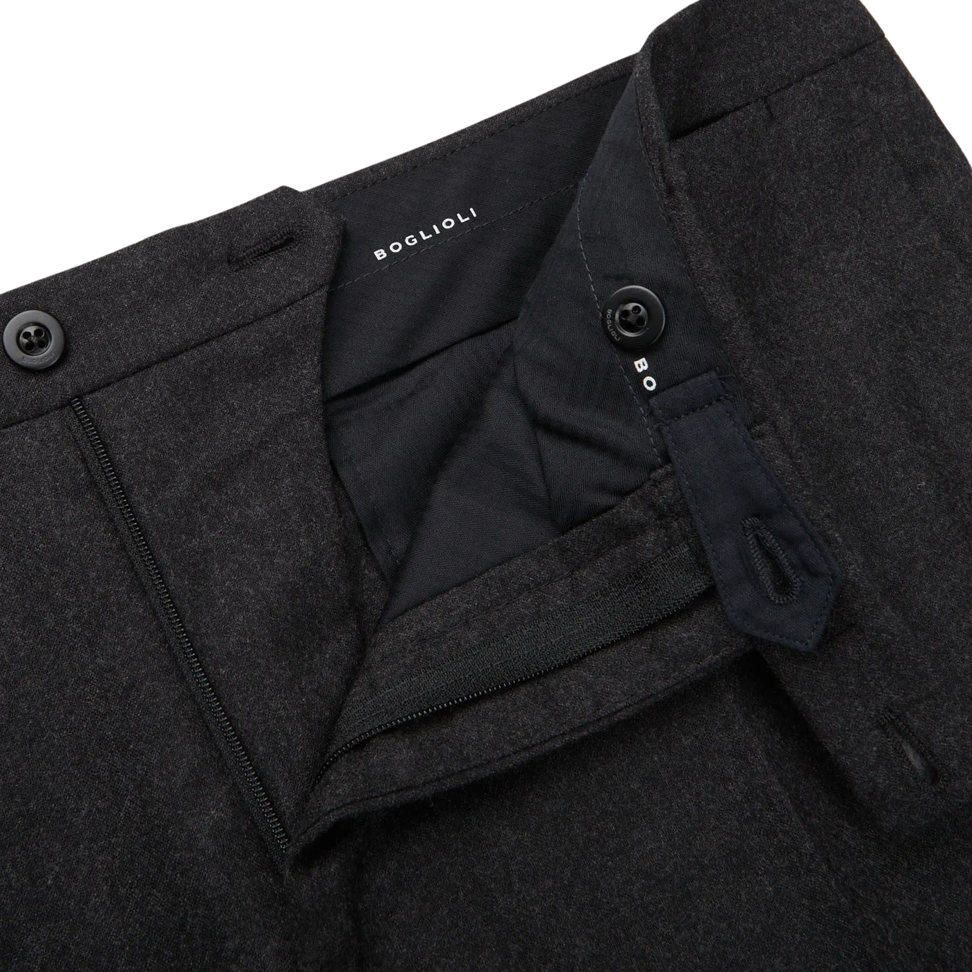 Charcoal Grey Wool Flannel K Suit