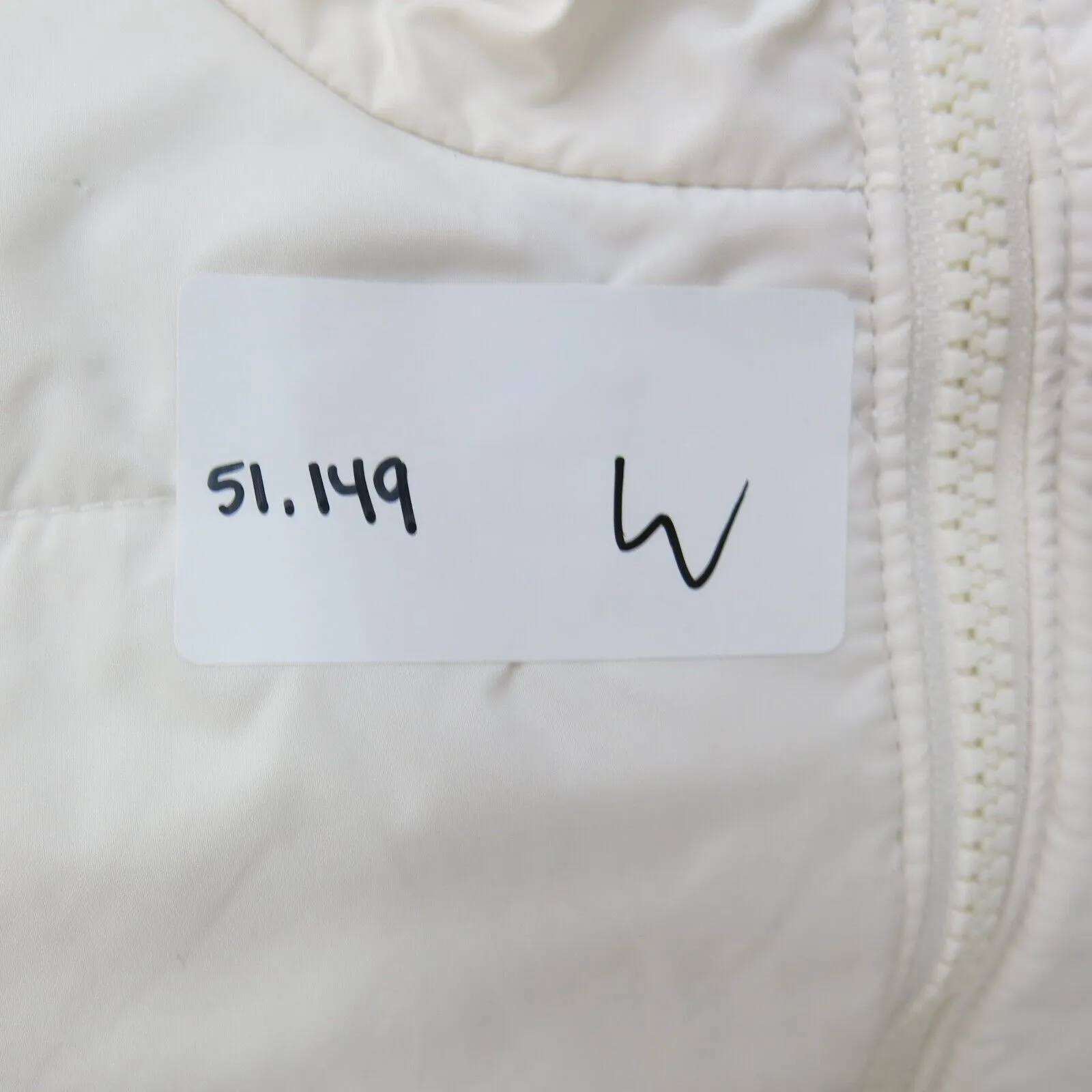 Columbia Womens Puffer Jacket Full Zip Up Long Sleeves Pockets White Size Medium