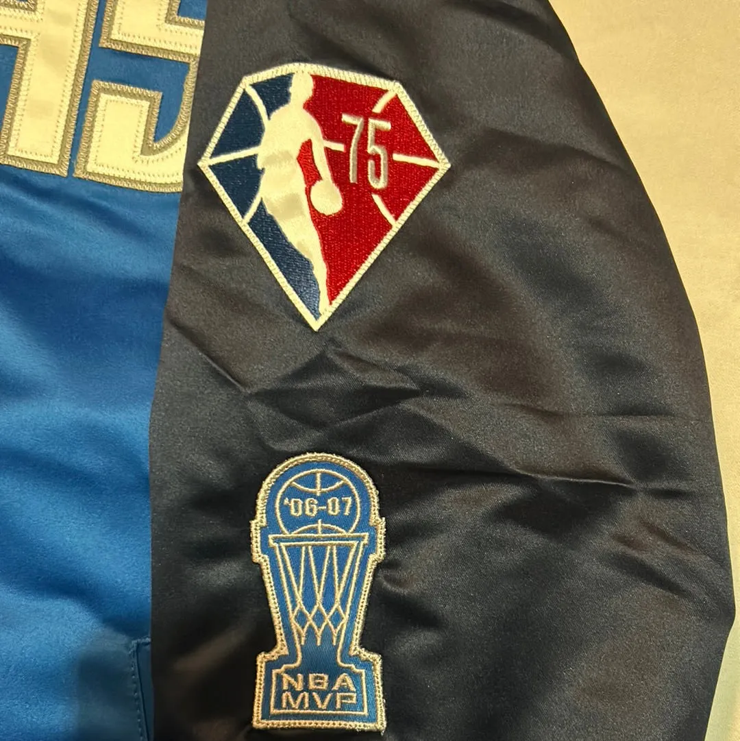 Dallas Mavericks NBA Mitchell & Ness Hardwood Classics #41 Dirk Nowitzki Satin Jacket