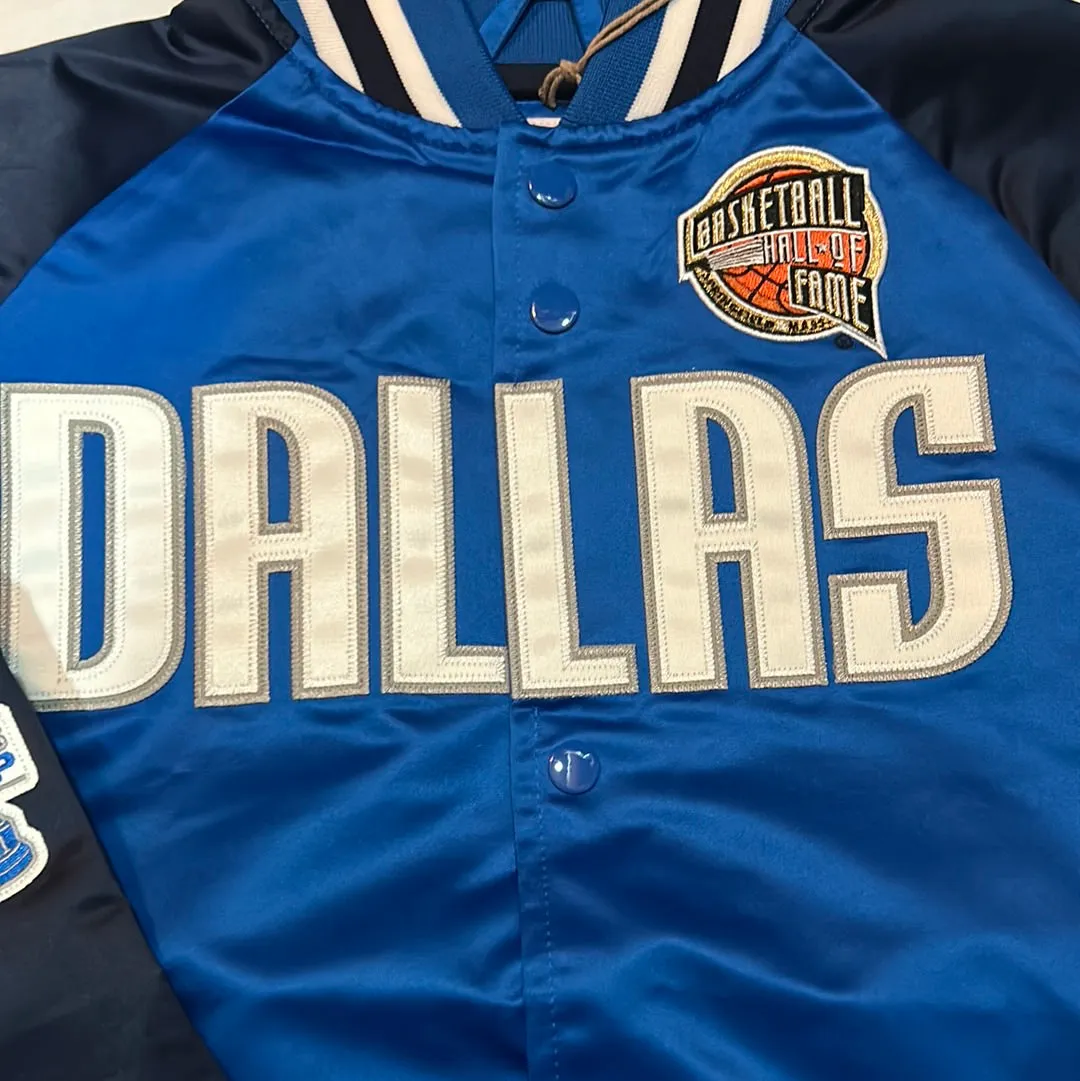 Dallas Mavericks NBA Mitchell & Ness Hardwood Classics #41 Dirk Nowitzki Satin Jacket