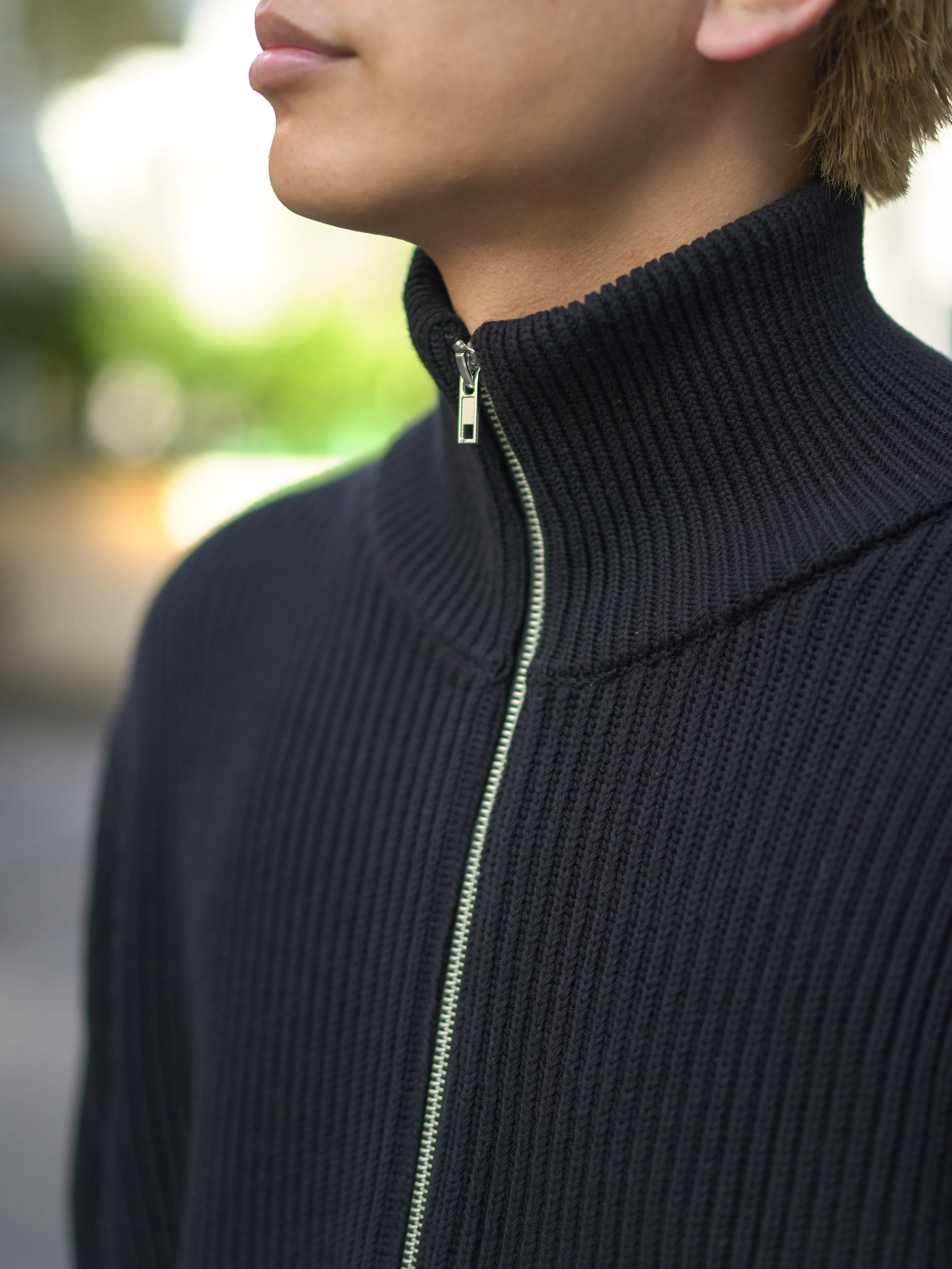 Drivers Knit Sweater - BLACK