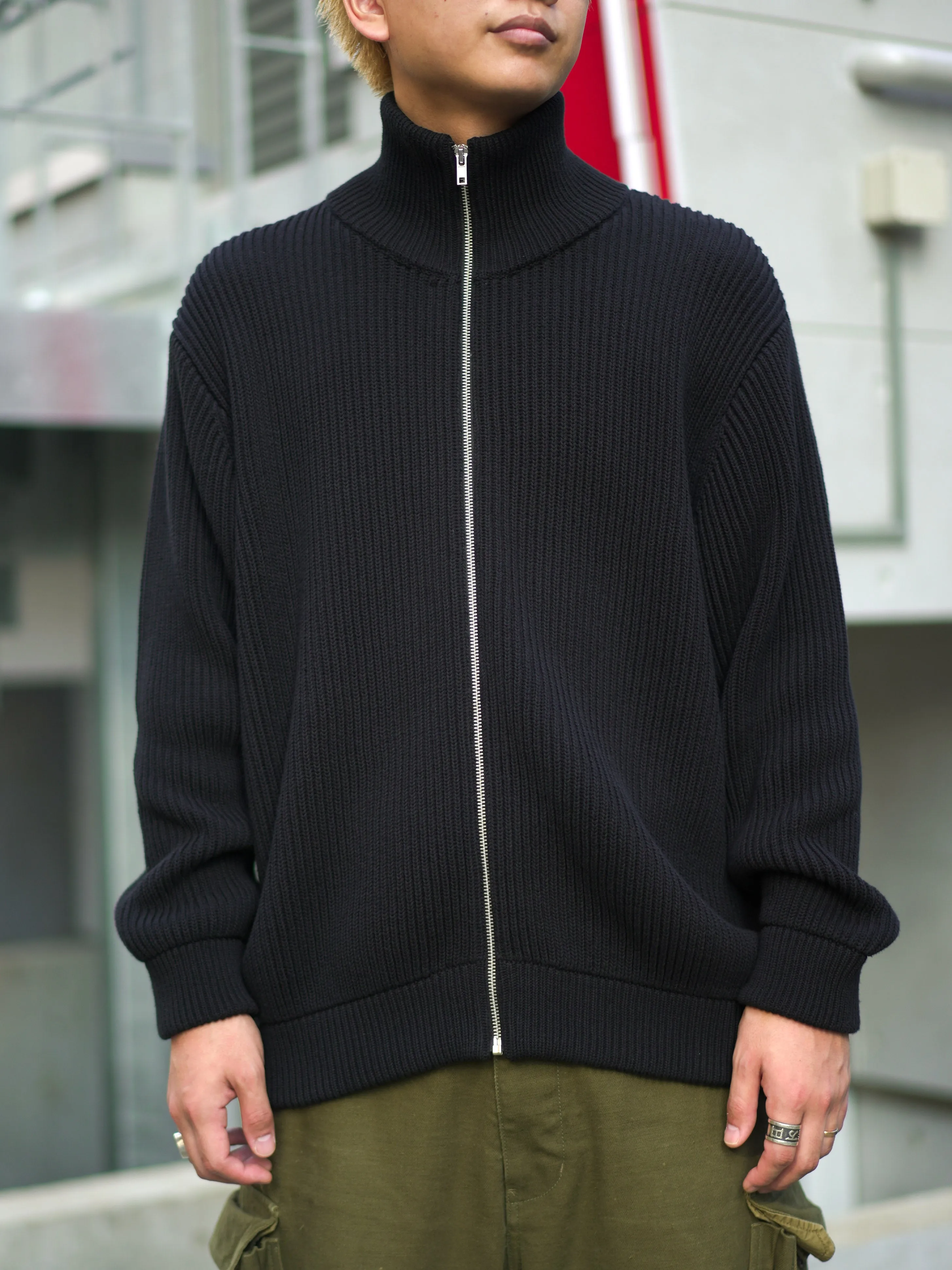 Drivers Knit Sweater - BLACK