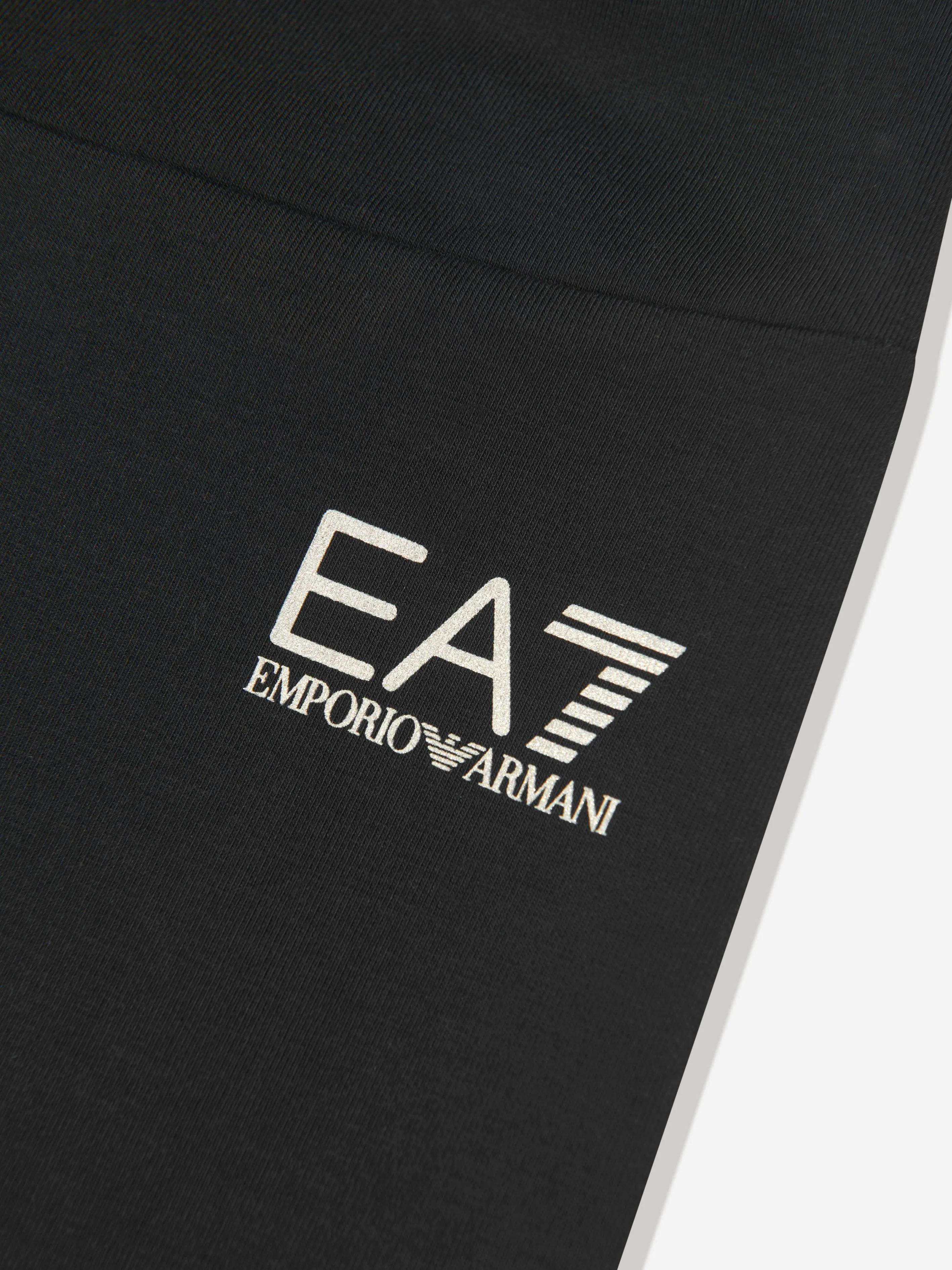 EA7 Emporio Armani Girls Logo Leggings in Black