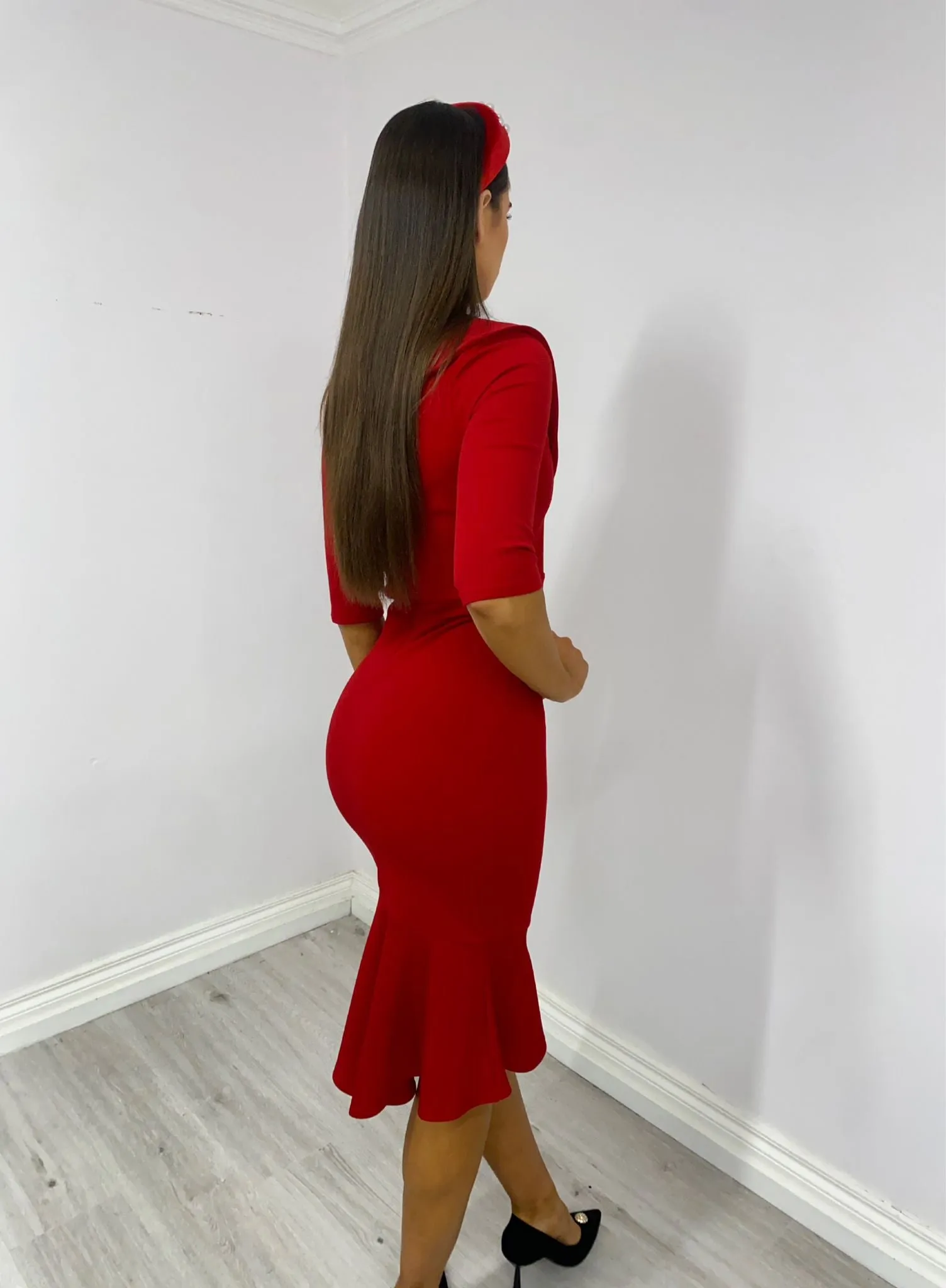 Ella red dress