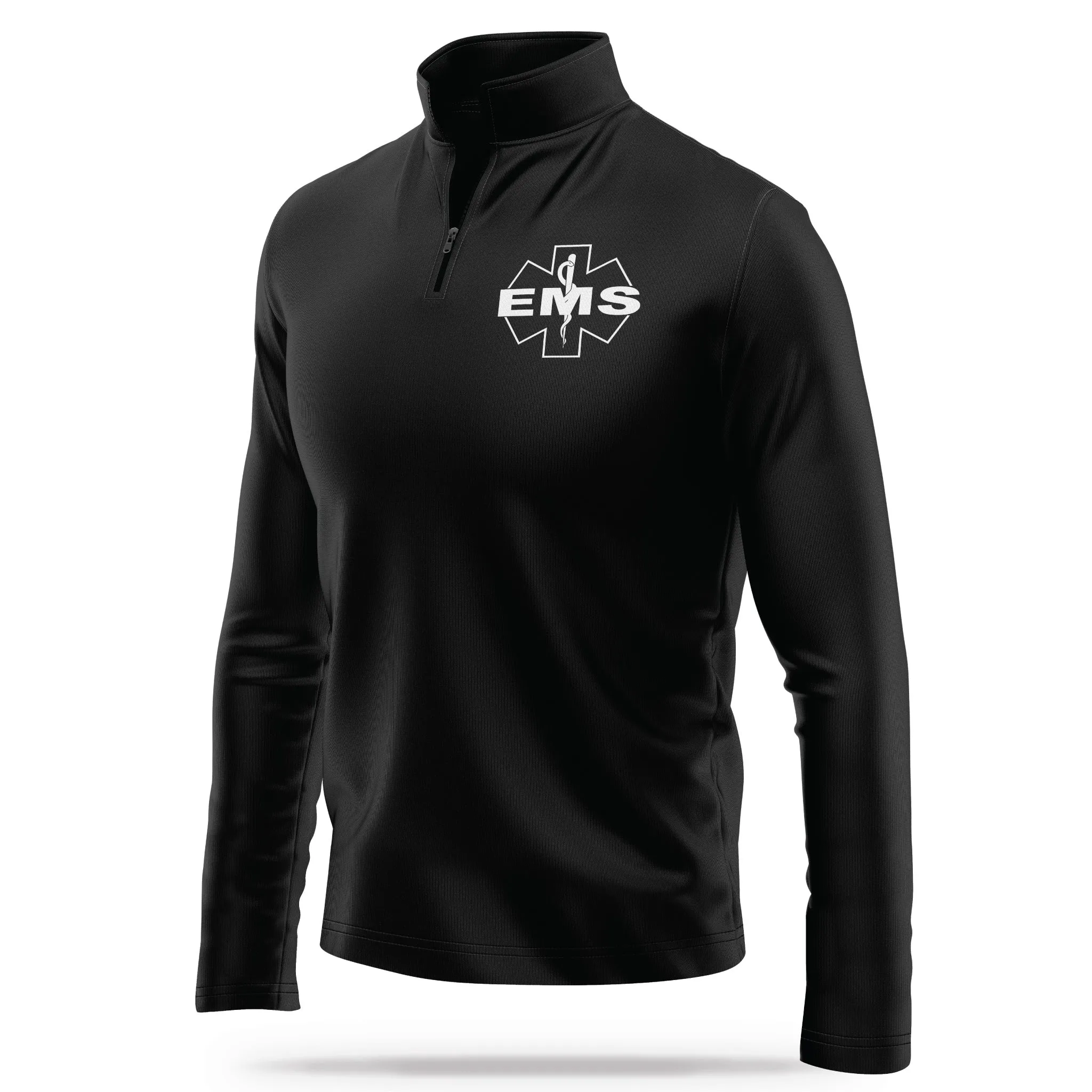 [EMS] Performance Quarter Zip [BLK/WHT]