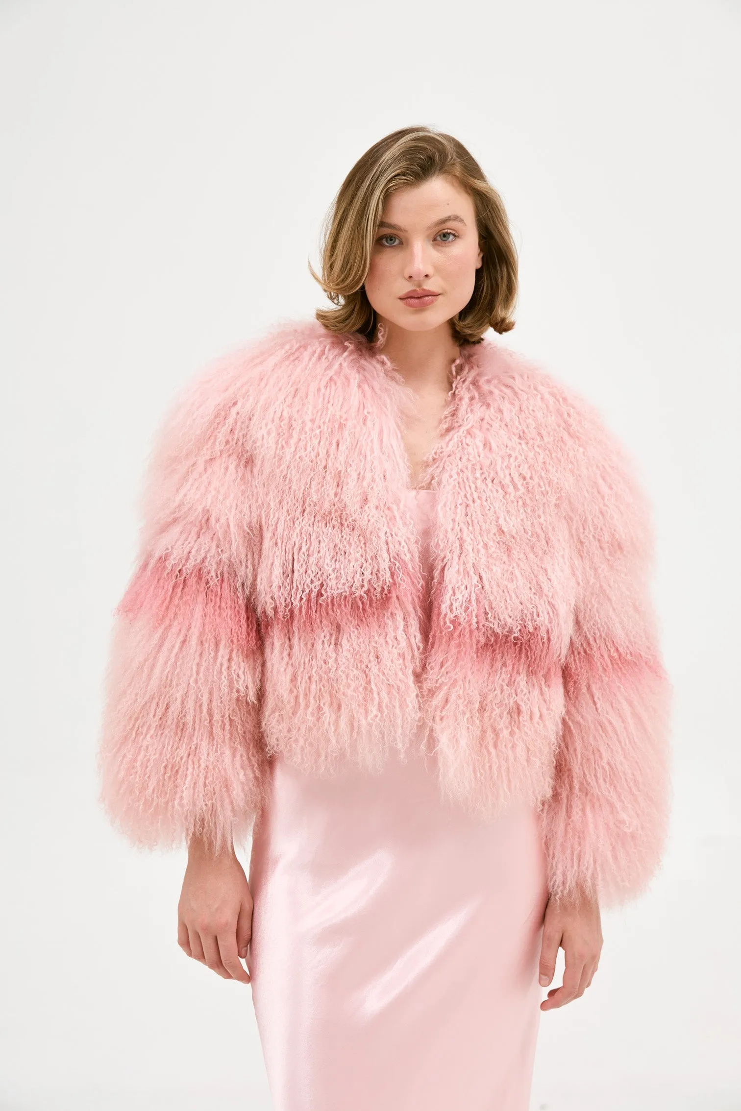 Georgina Jacket - Rosewater/Flamingo Pink