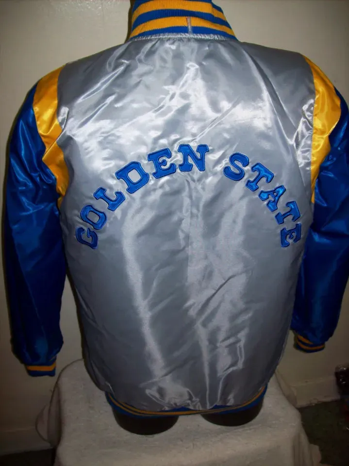 GOLDEN STATE WARRIORS REVERSIBLE Satin Jacket-002