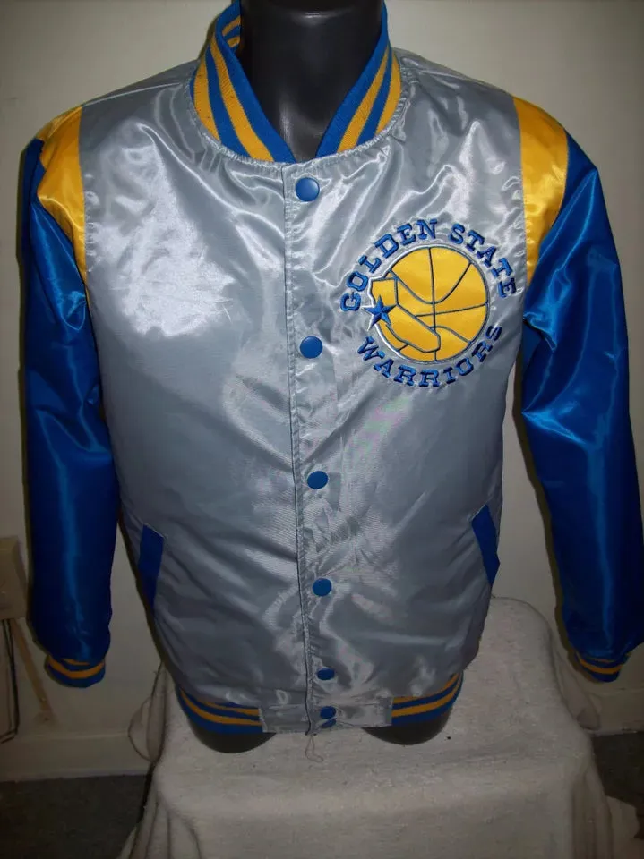 GOLDEN STATE WARRIORS REVERSIBLE Satin Jacket-02