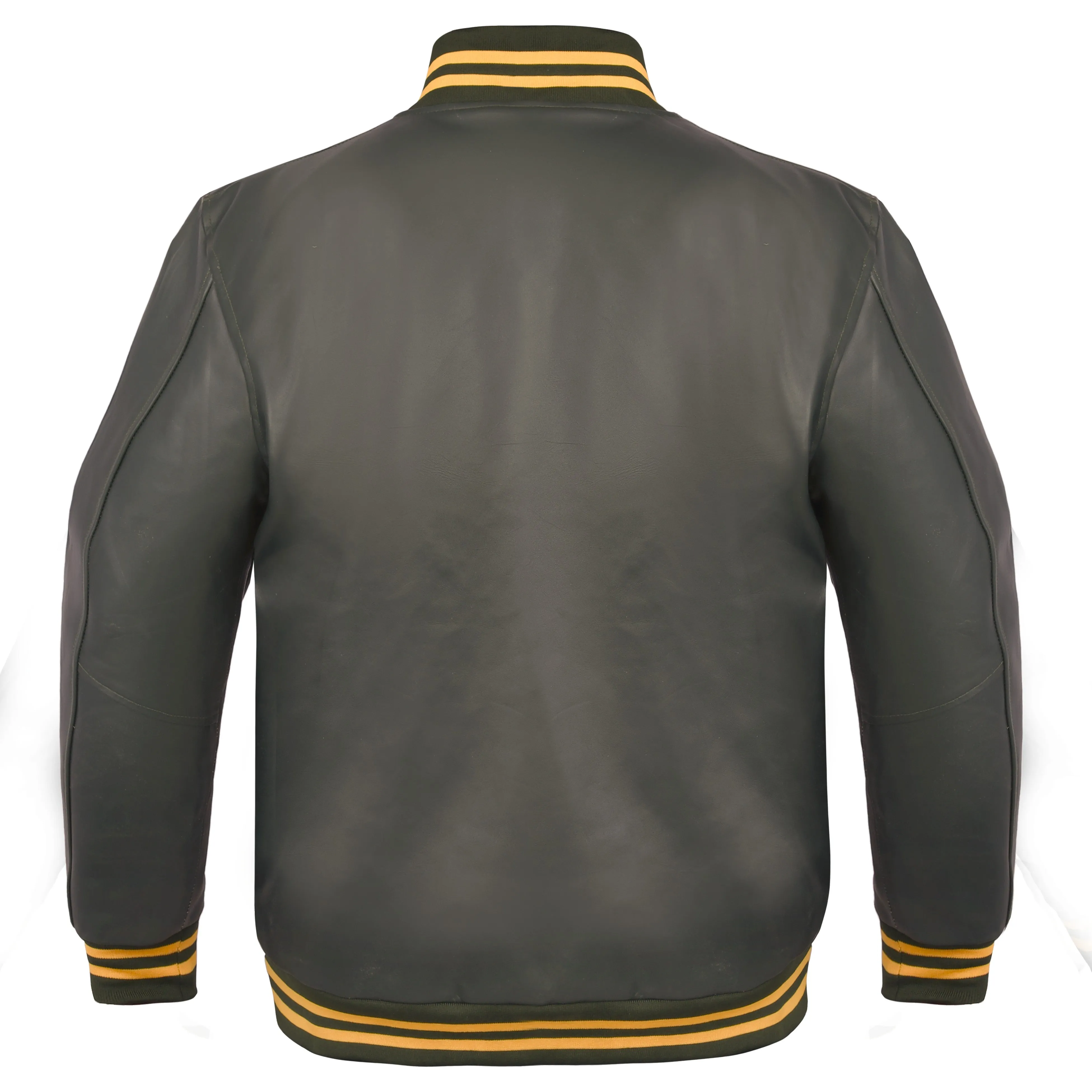 Grand Master Blue Lodge Jacket - Leather With Customizable Gold Embroidery