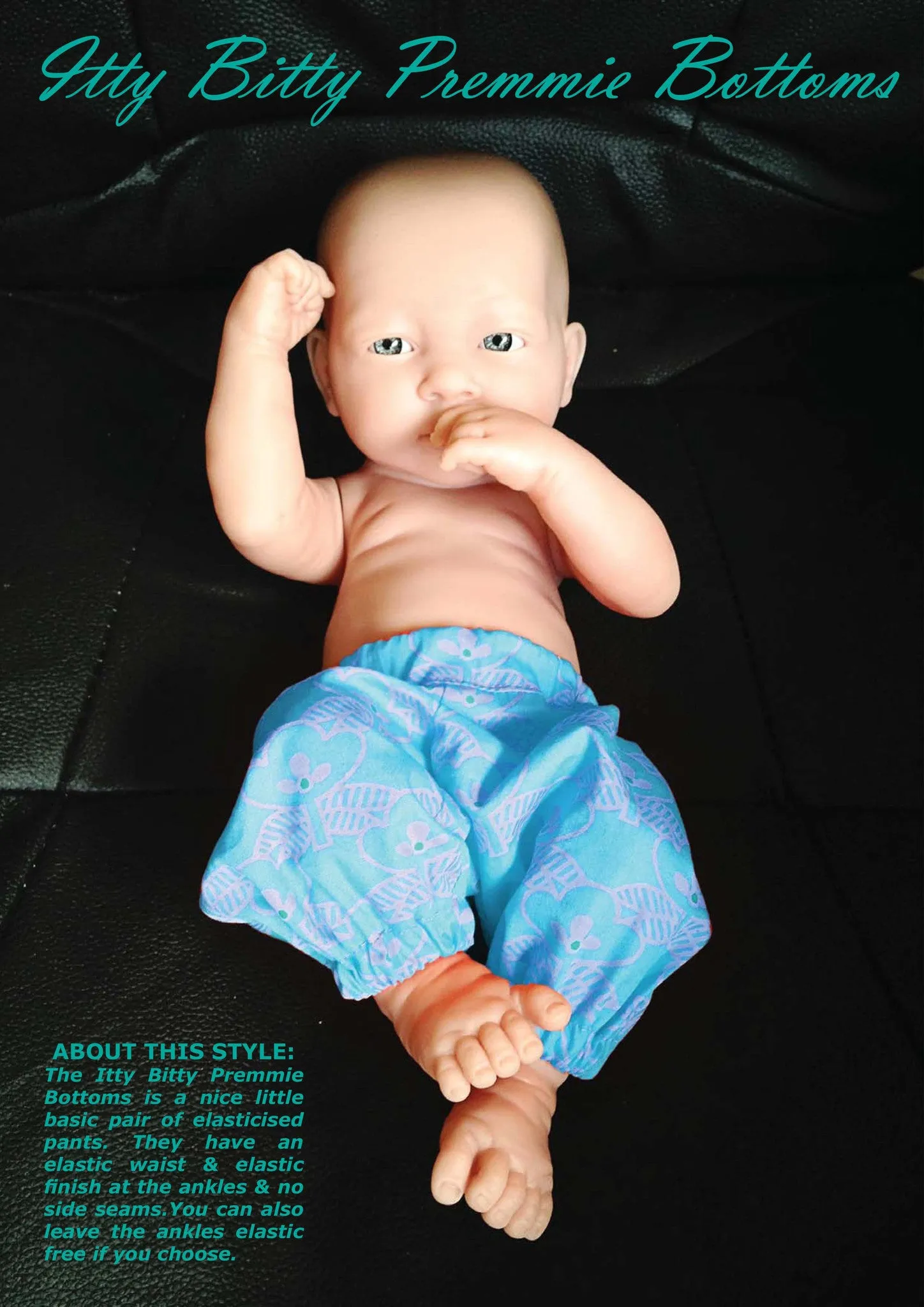 Harem Pants | Small Baby (1.5-3.4kg) Sewing Pattern