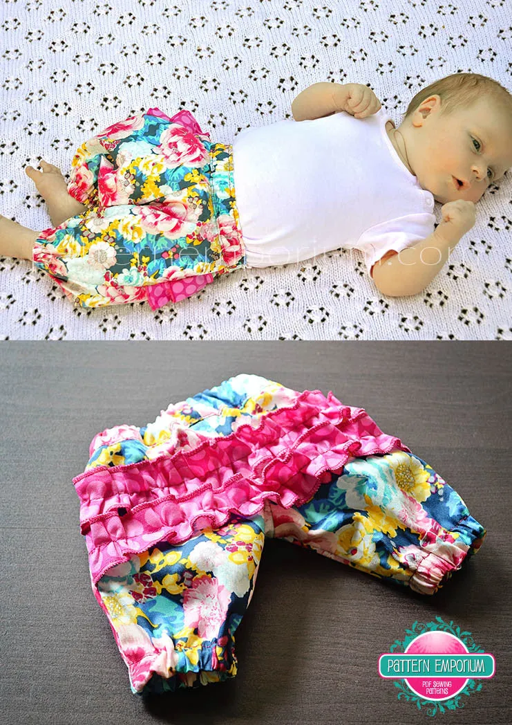 Harem Pants | Small Baby (1.5-3.4kg) Sewing Pattern