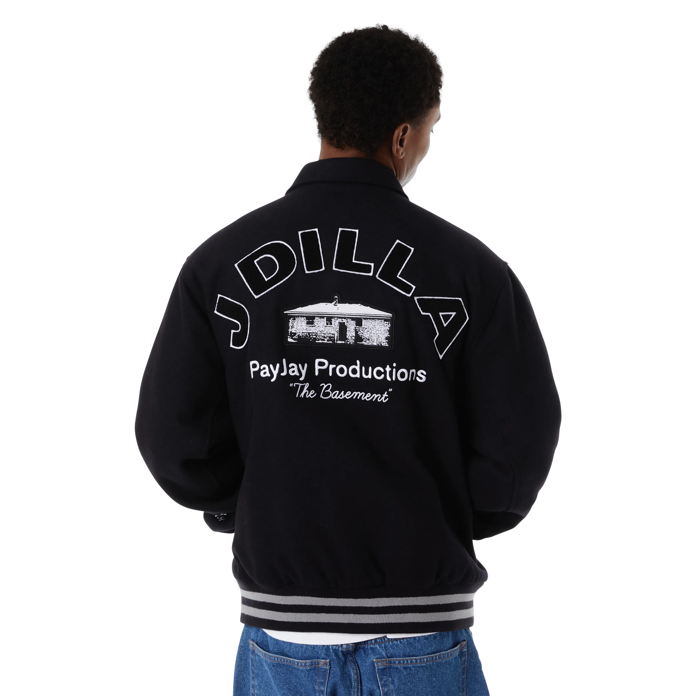 HUF x J Dilla The Basement Varsity Jacket