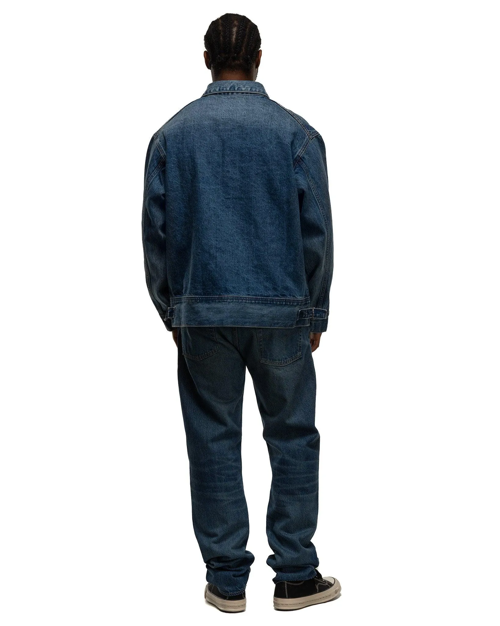 Japanese Denim Utility Trucker Jacket Medium Wash