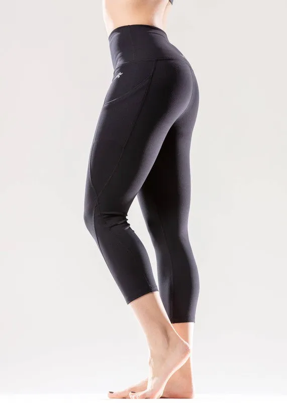 Jolie High Waisted Capri Compression Leggings