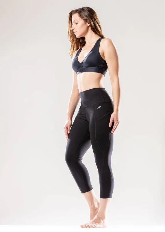 Jolie High Waisted Capri Compression Leggings