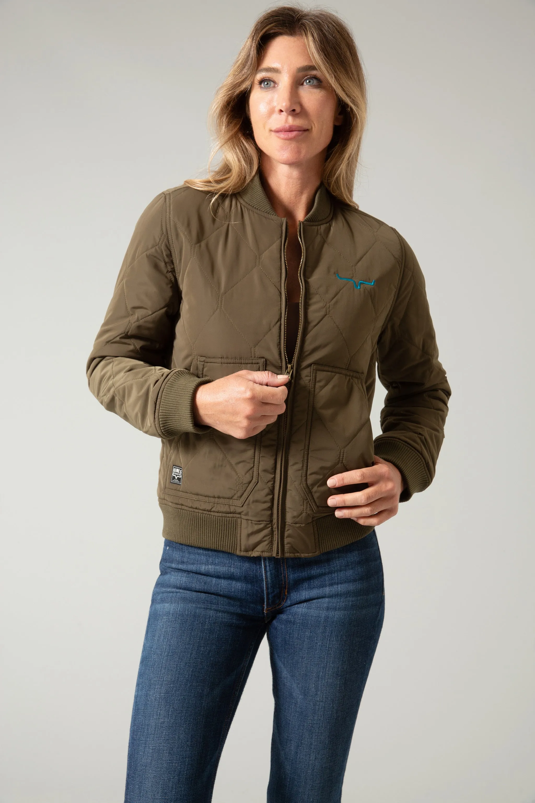 Kimes Ranch Women's Dark Army Marinos Bomber Jacket