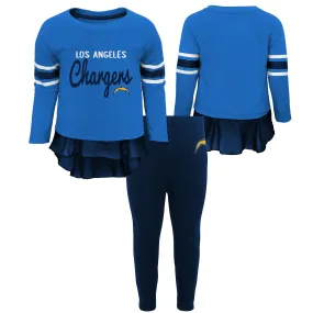 Los Angeles Chargers Girls Tunic and Legging Set