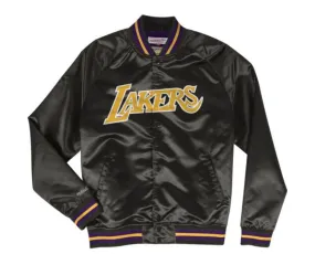 Los Angeles Lakers Mitchell & Ness NBA Lightweight Satin Men Jacket - Blacki