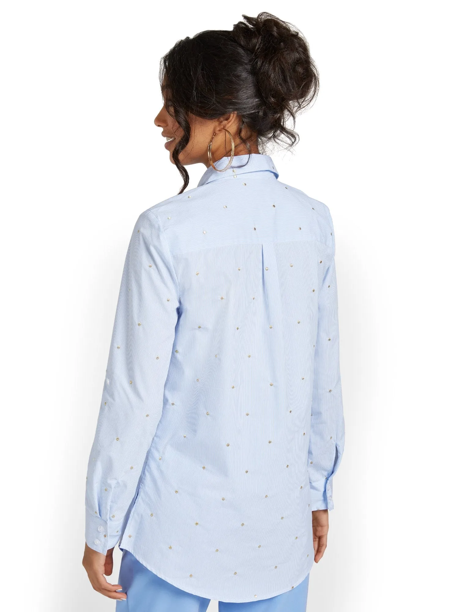 Madison Tunic Shirt - Dot-Print