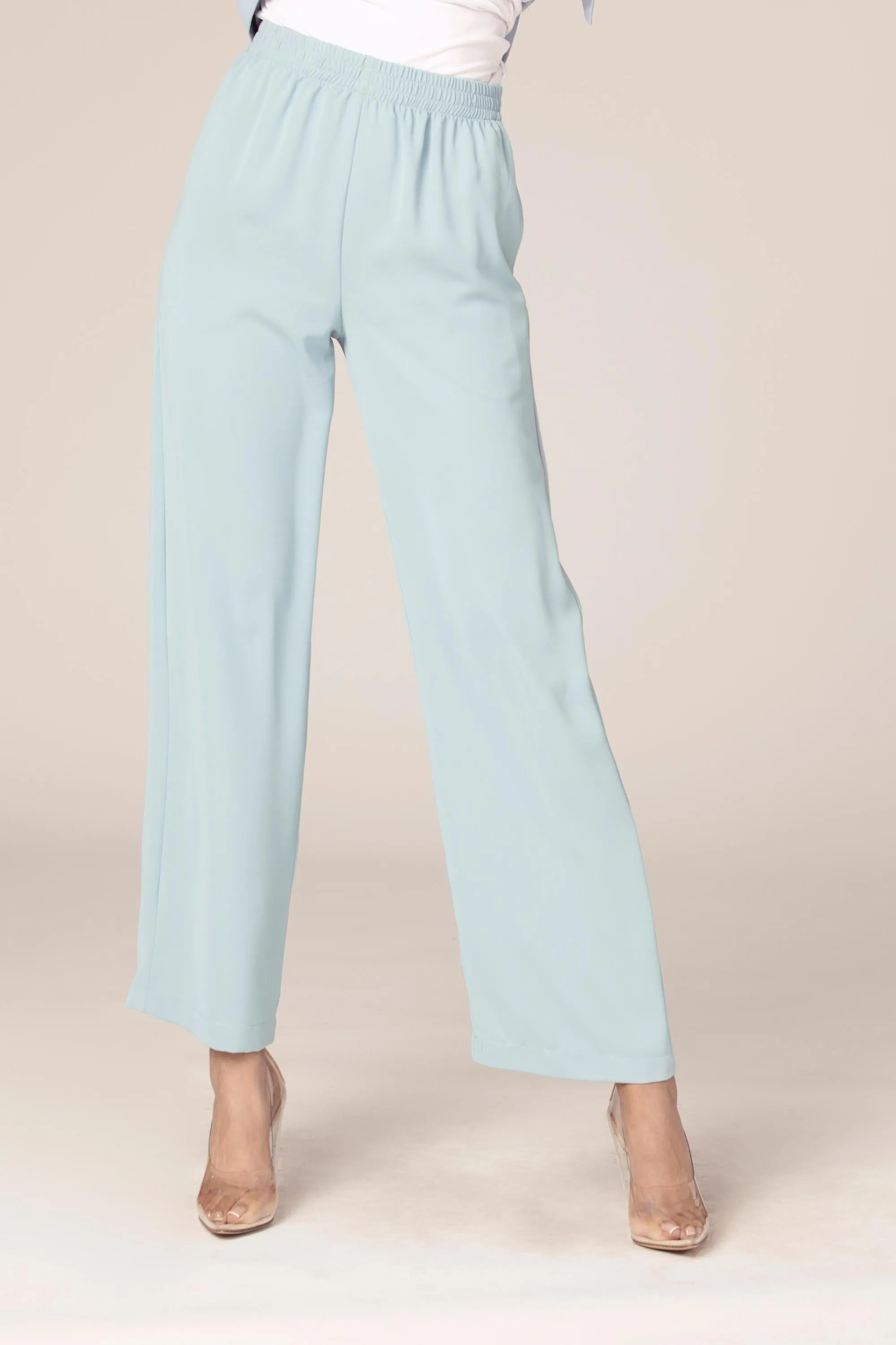 Makayla Tunic & Pants Matching Set - Powder Blue