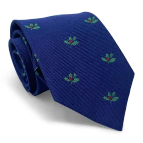 Mens Tie Navy with Hollyberry