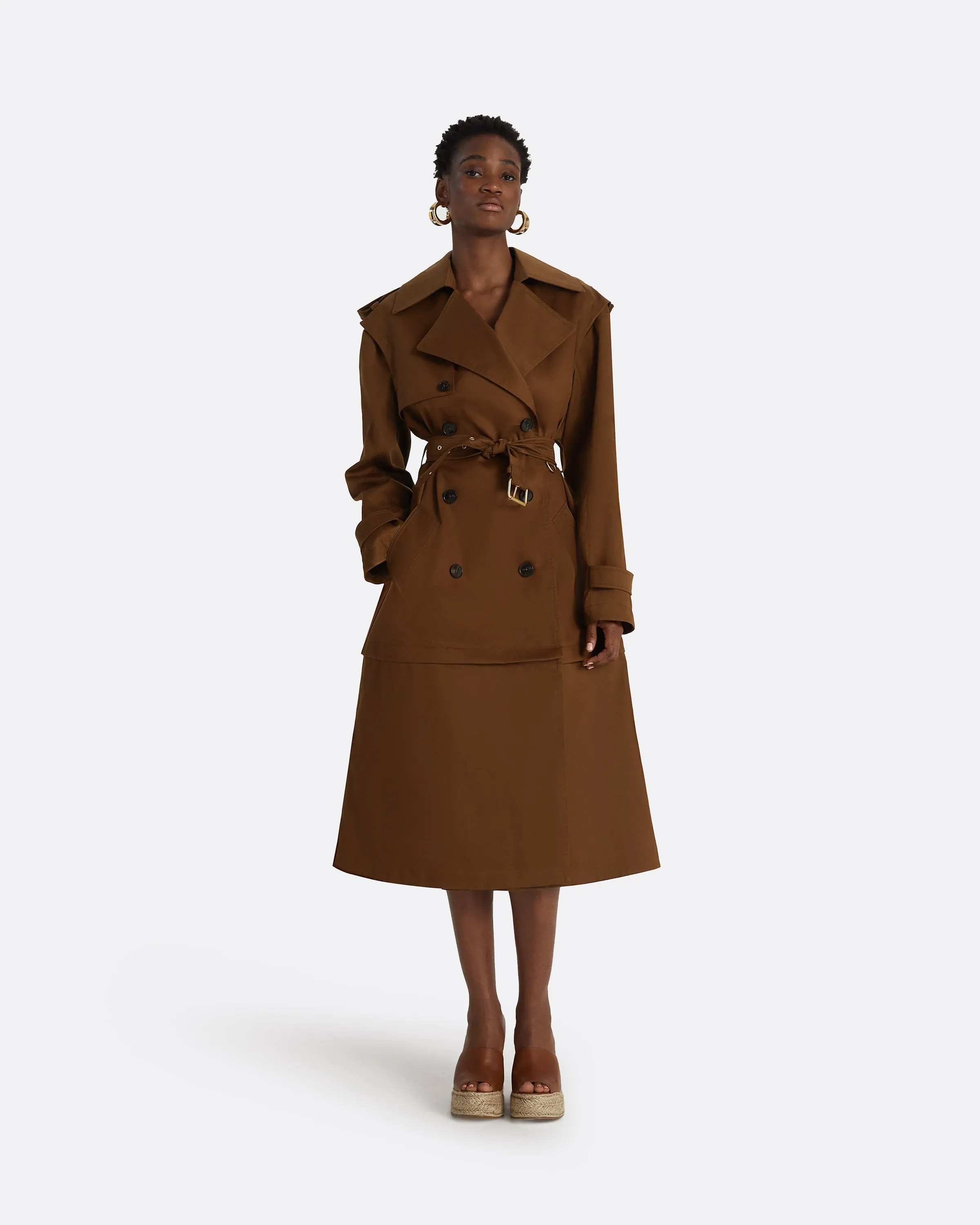 Merrik Deep Brown Modular Coat