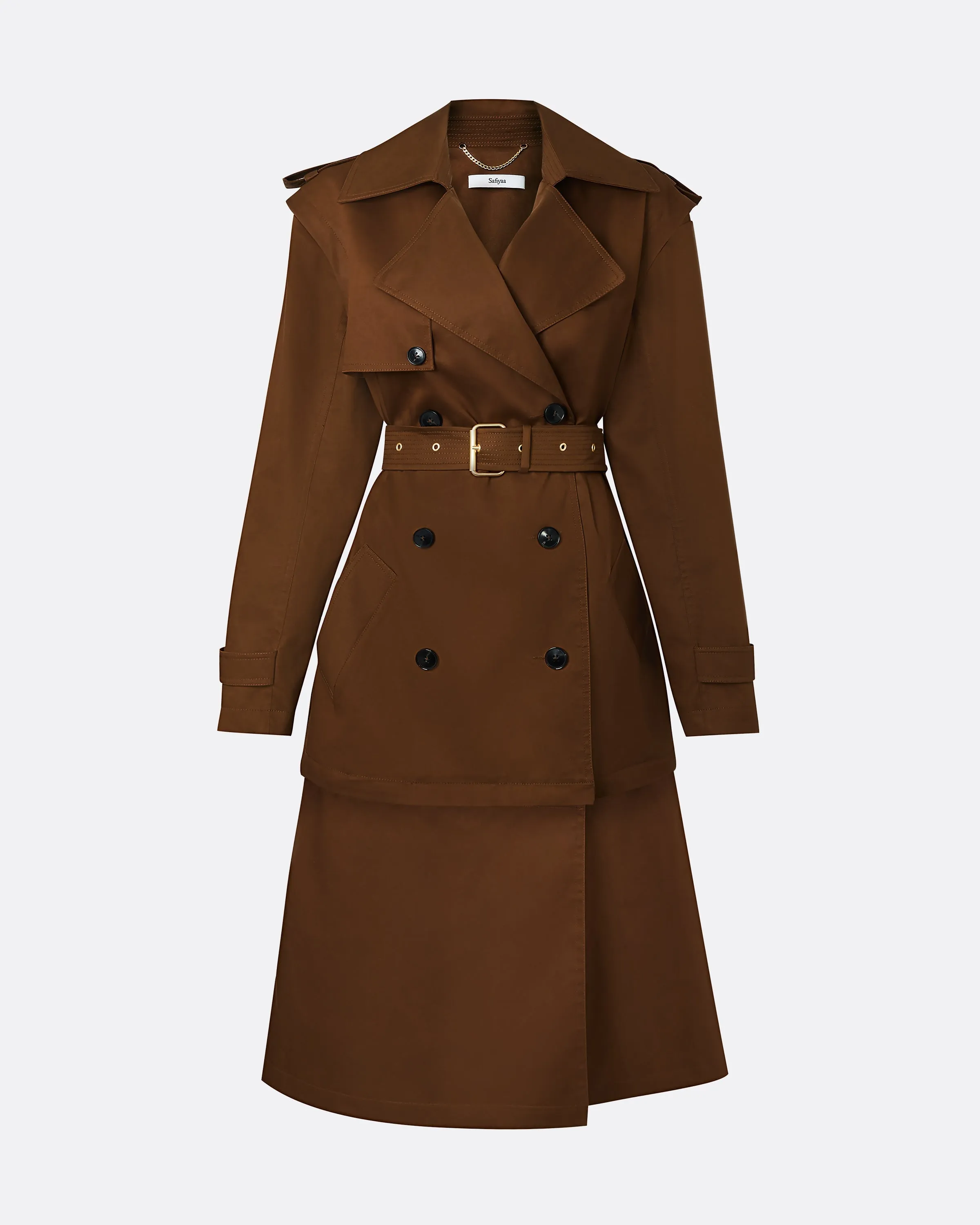 Merrik Deep Brown Modular Coat