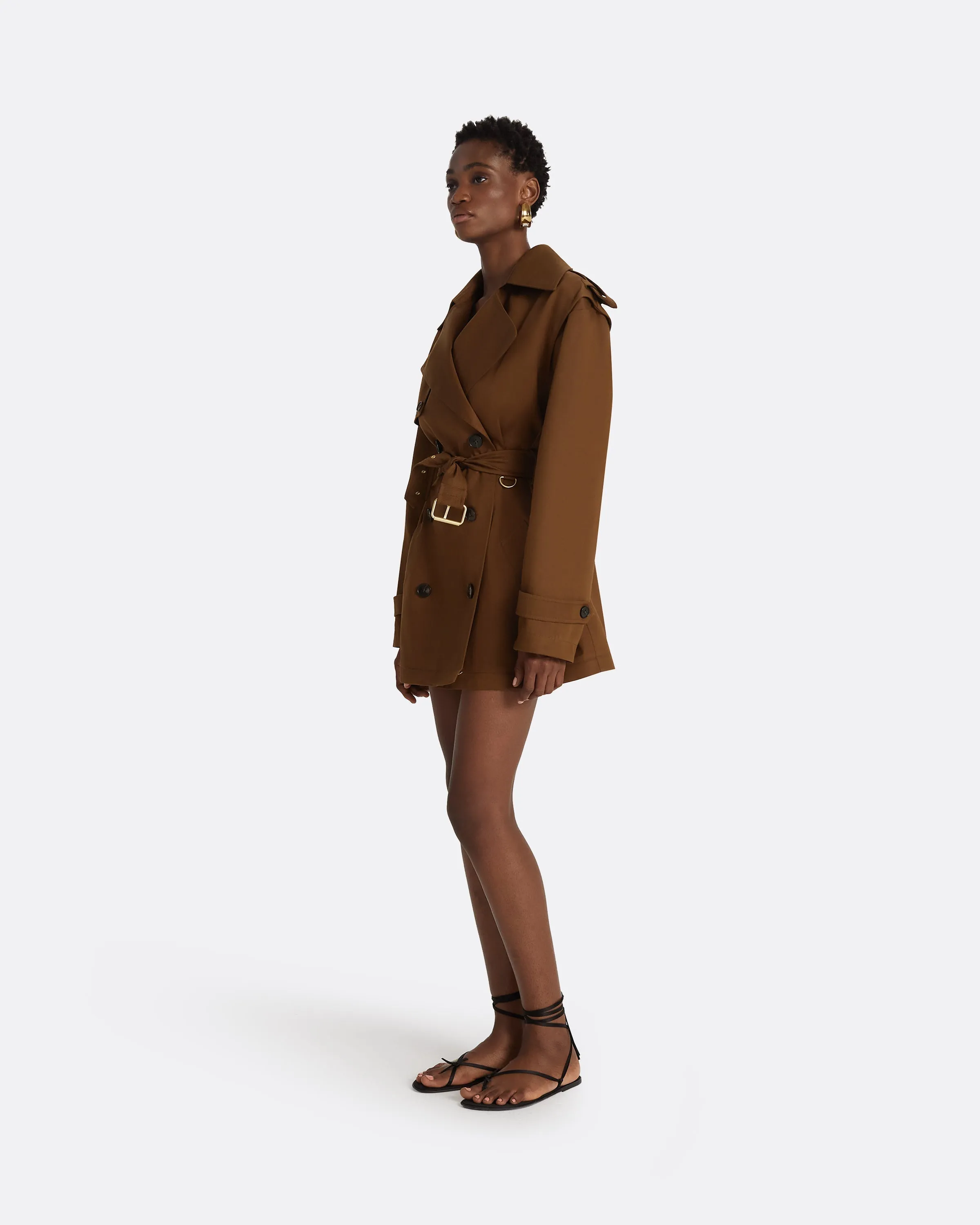 Merrik Deep Brown Modular Coat