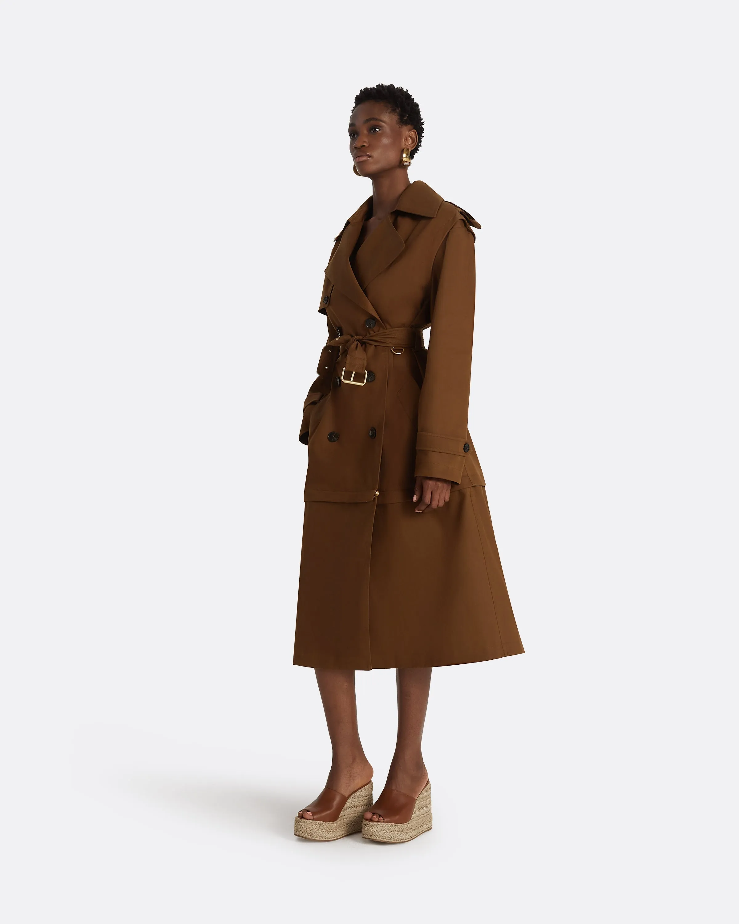 Merrik Deep Brown Modular Coat