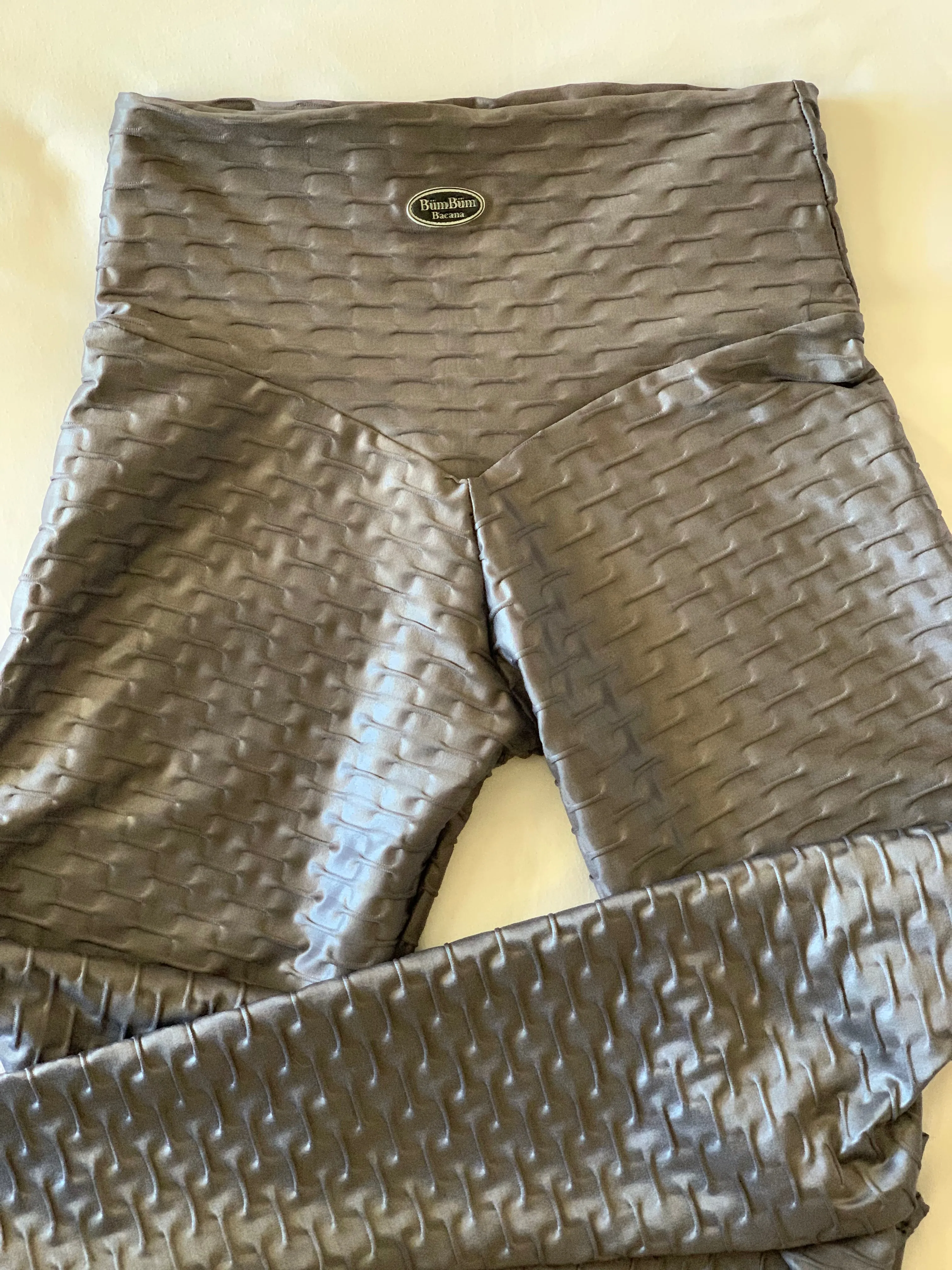 Metallic Honeycomb High waisted Leggings