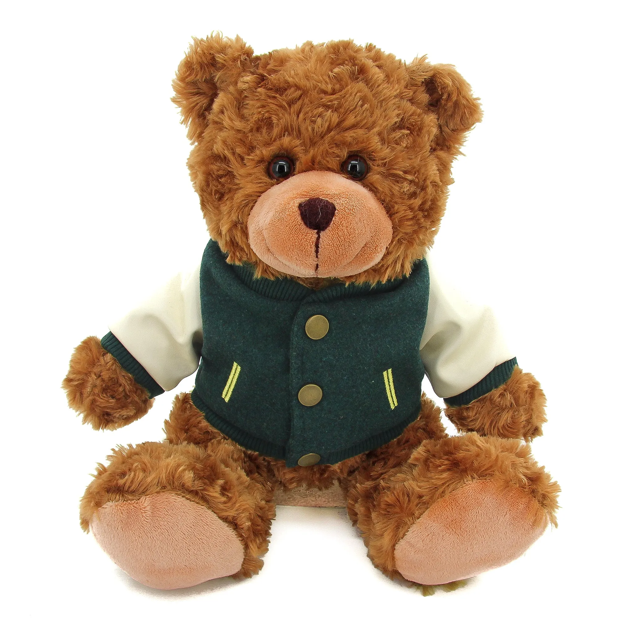 Mocha Bear 11" with 5 Varsity Jacket