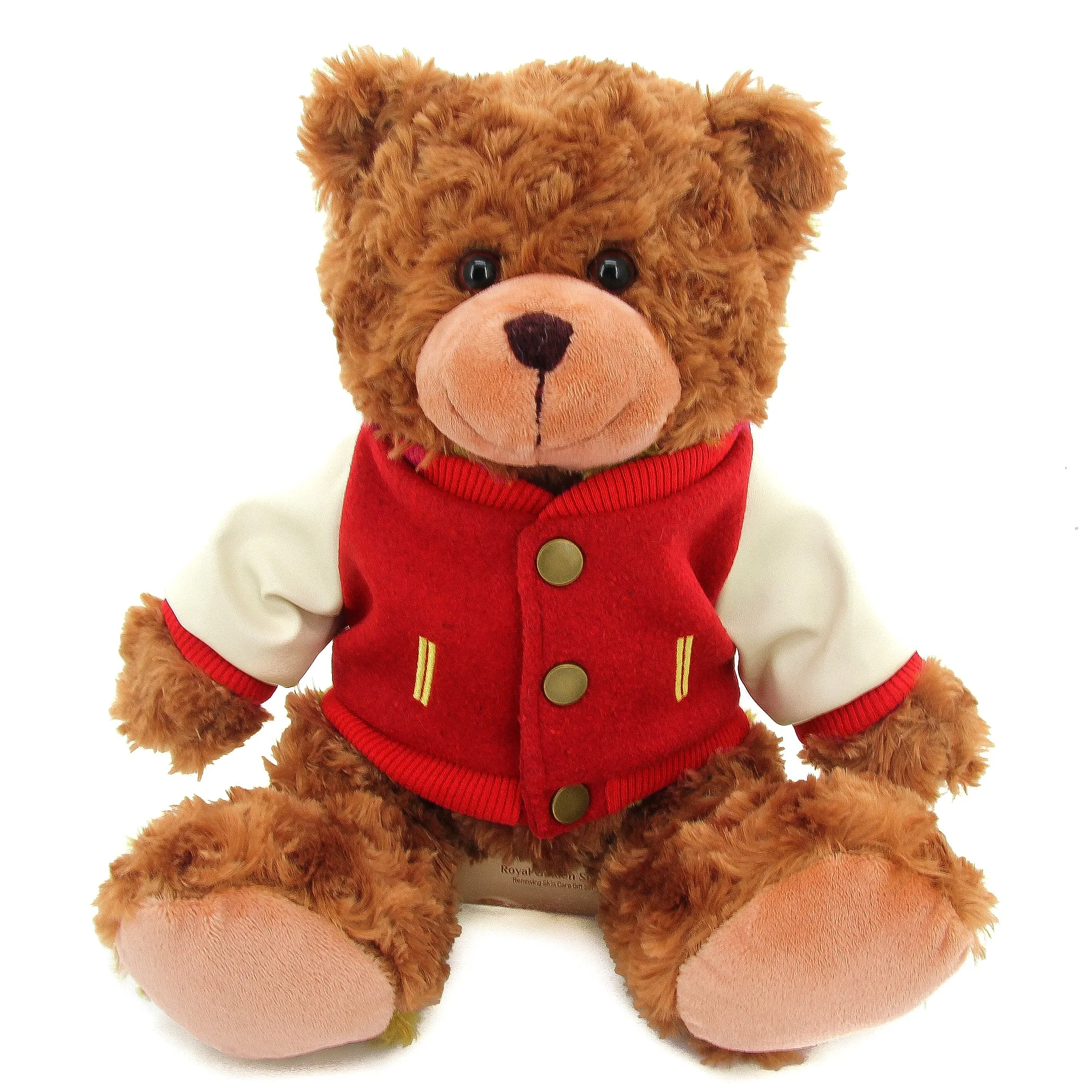 Mocha Bear 11" with 5 Varsity Jacket